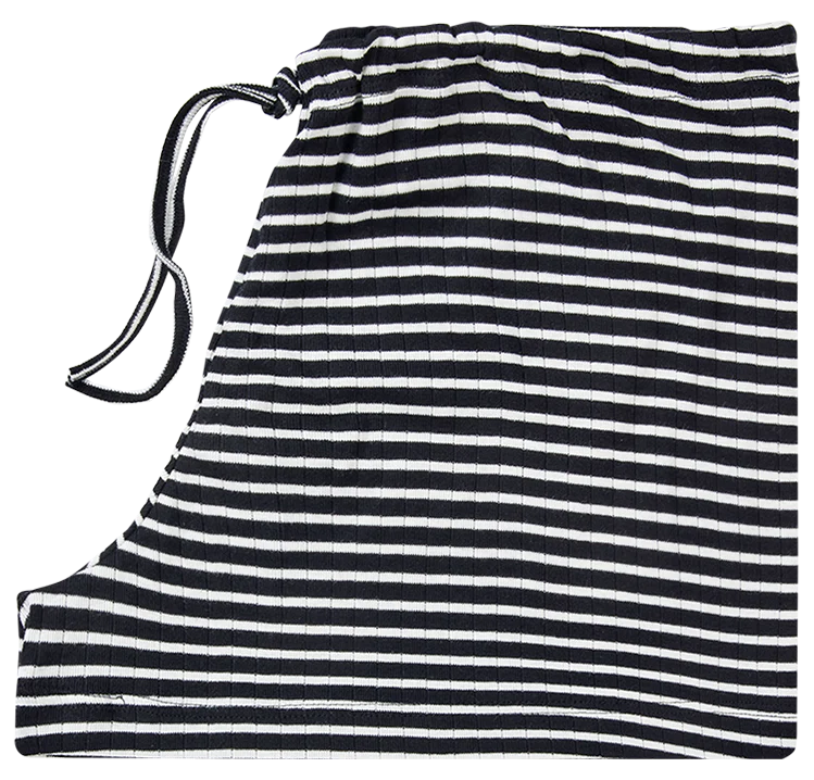 NPS Nova Shorts NPS Stripes, Black/Ecru - Image 2