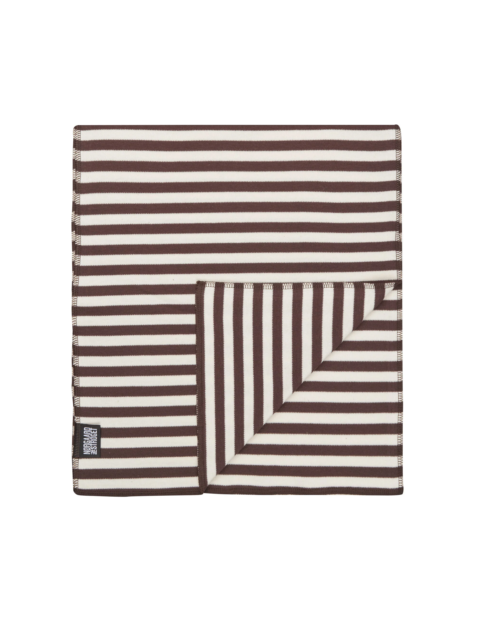 NPS Scarf Interlock, Brown/Ecru