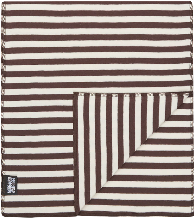 NPS Scarf Interlock, Brown/Ecru - Image 2