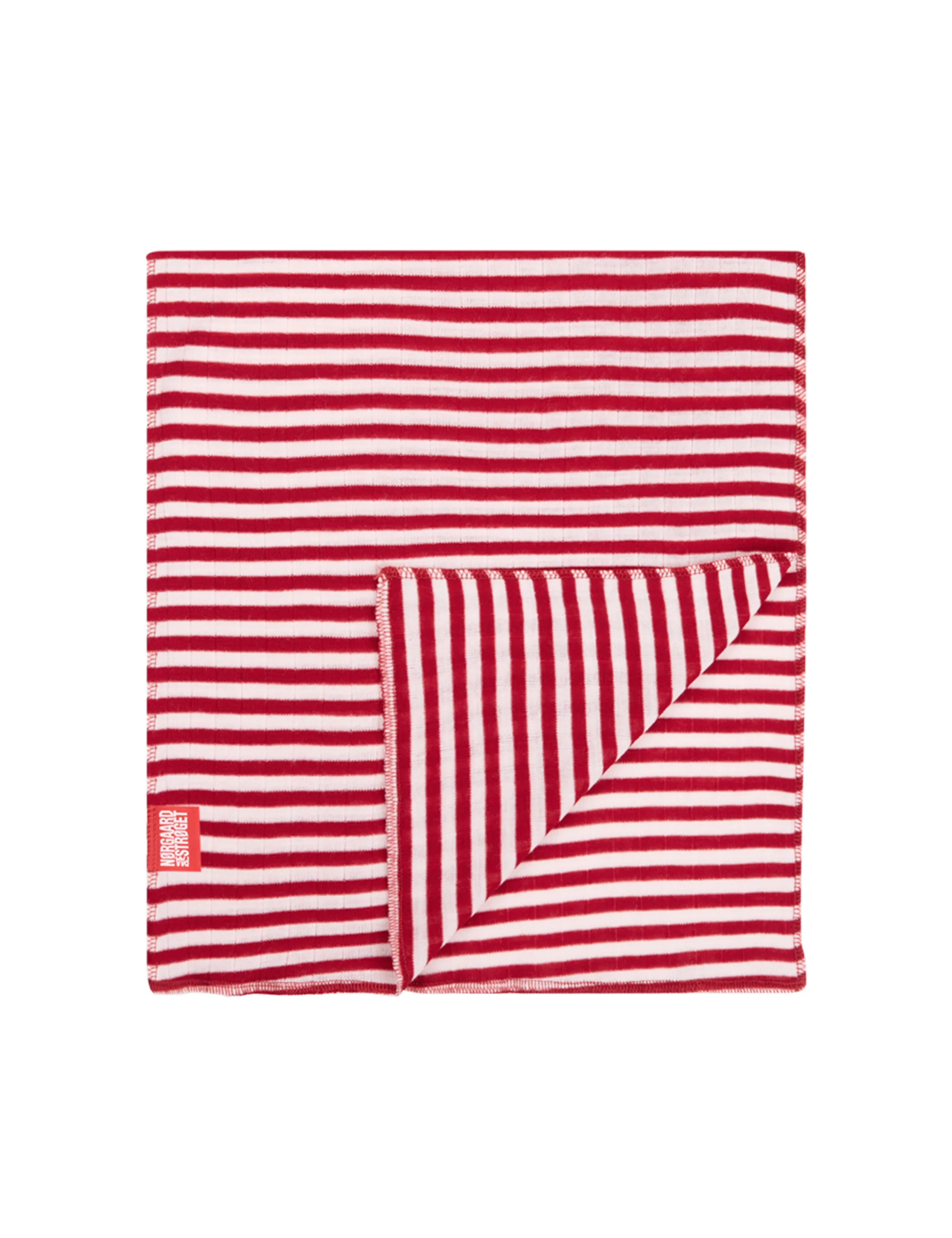 NPS Scarf Wool, Red/Ecru