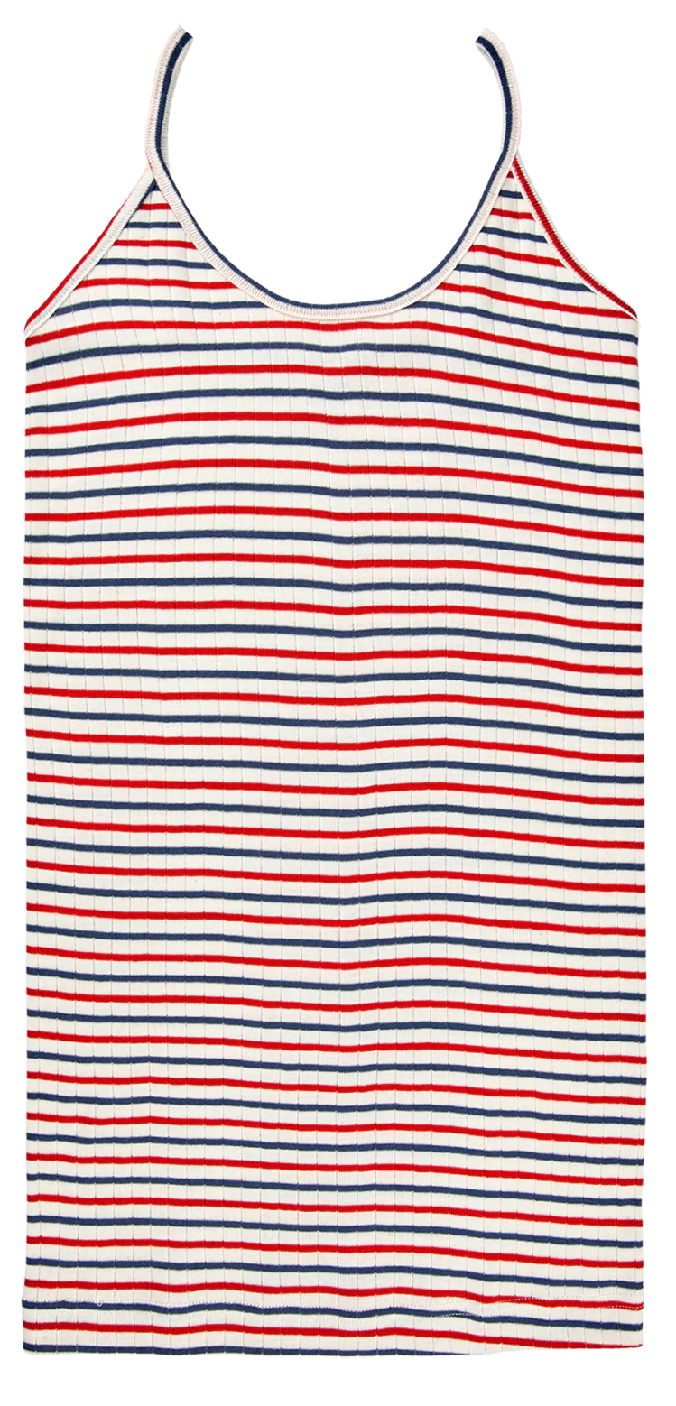 NPS Strap Top Tricolore, Ecru/Red/Marine - Image 2