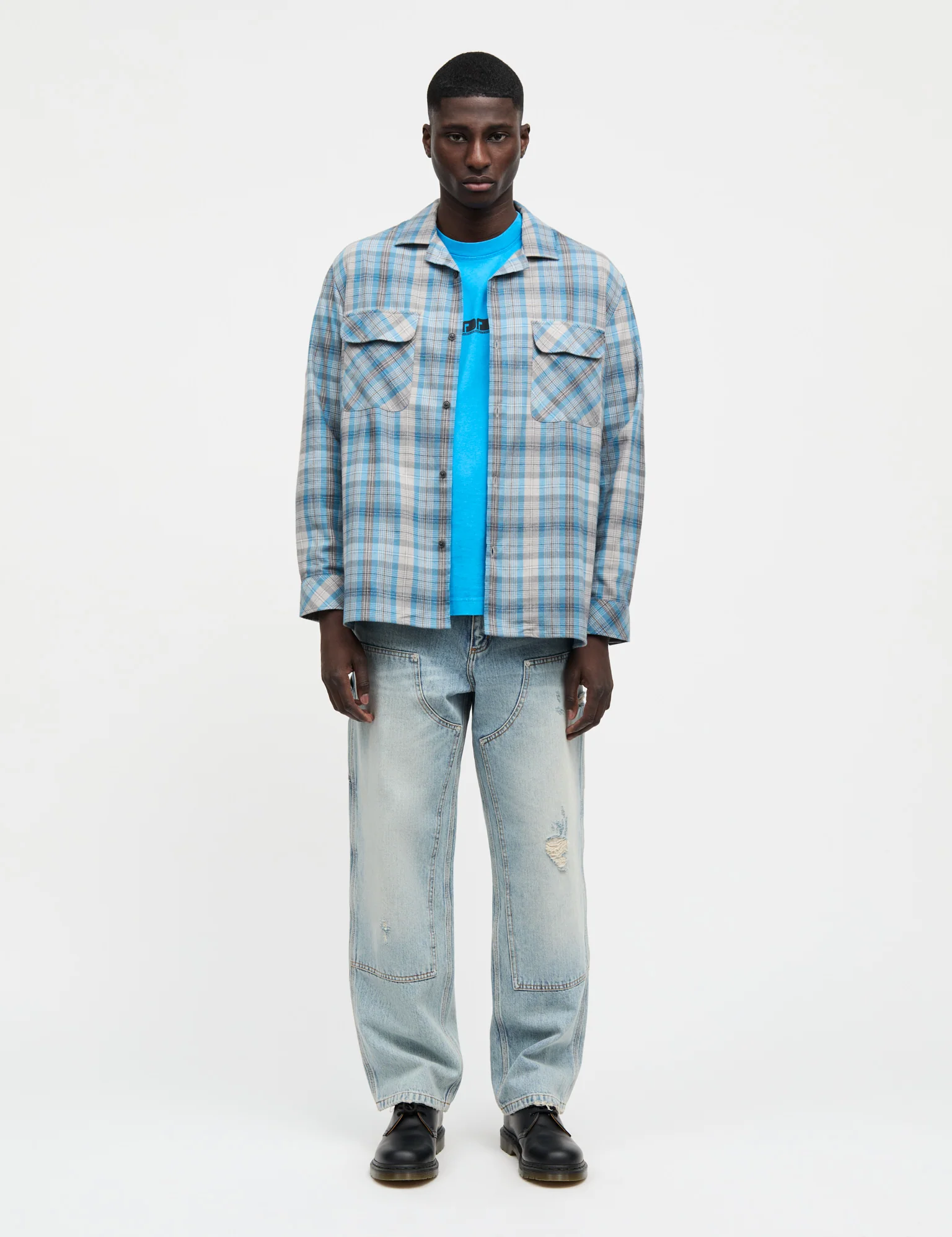 Oklahoma James Jeans, Mid Blue Stone Wash - Image 2