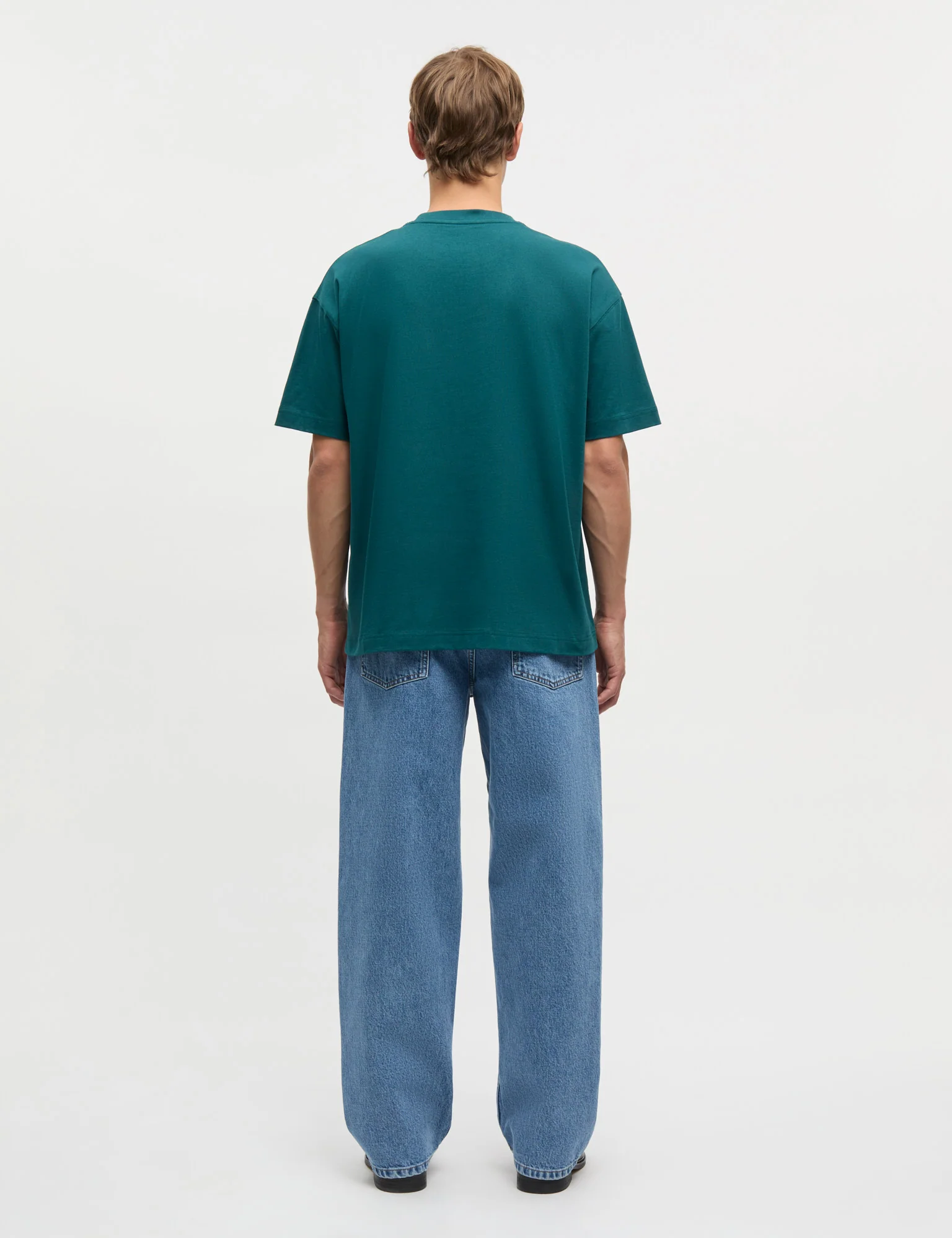 Open-End A Place Big Tee, Deep Sea - Image 4