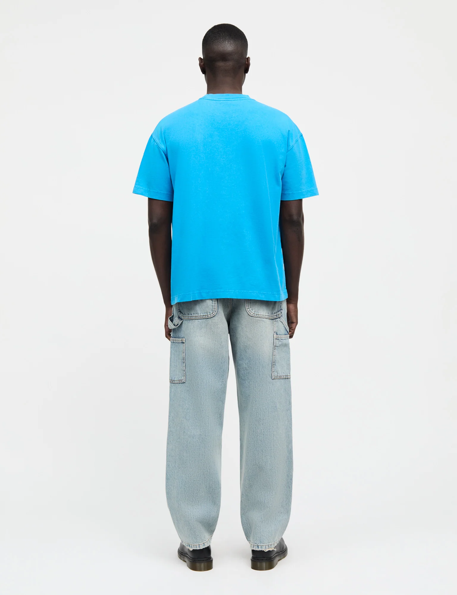 Open-End Dye Big Tee, Malibu Blue - Image 4