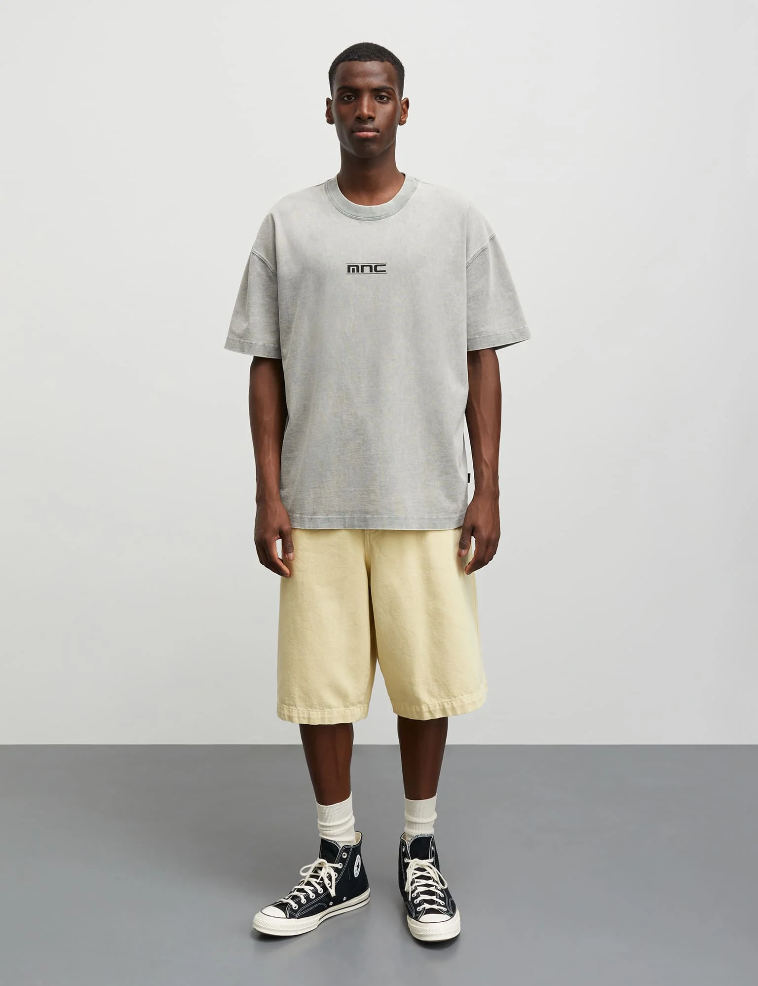 Open-End Dye Big Tee, Moon Mist - Image 2