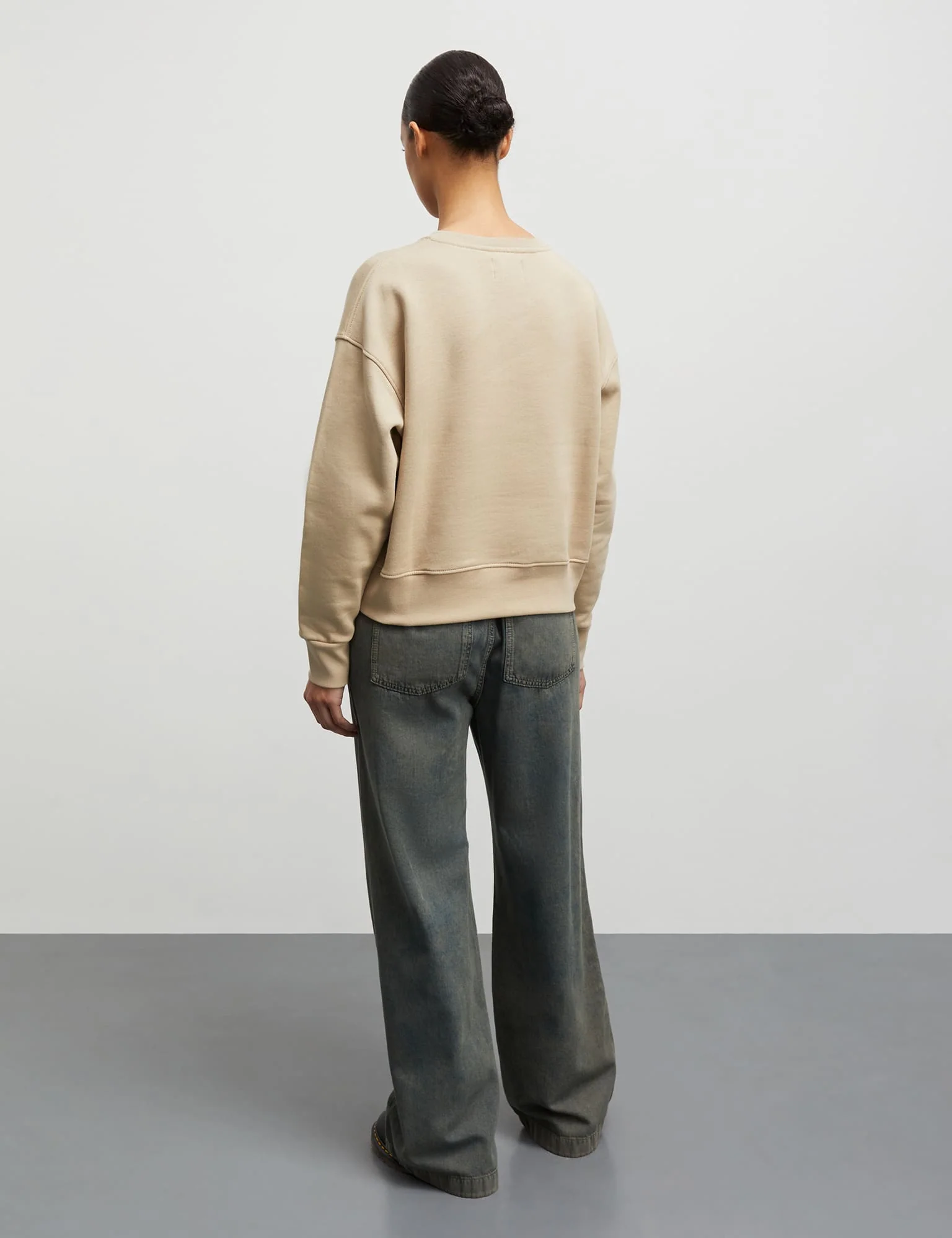 Original Sweat Tilvina Sweatshirt, Trench Coat Melange - Image 4