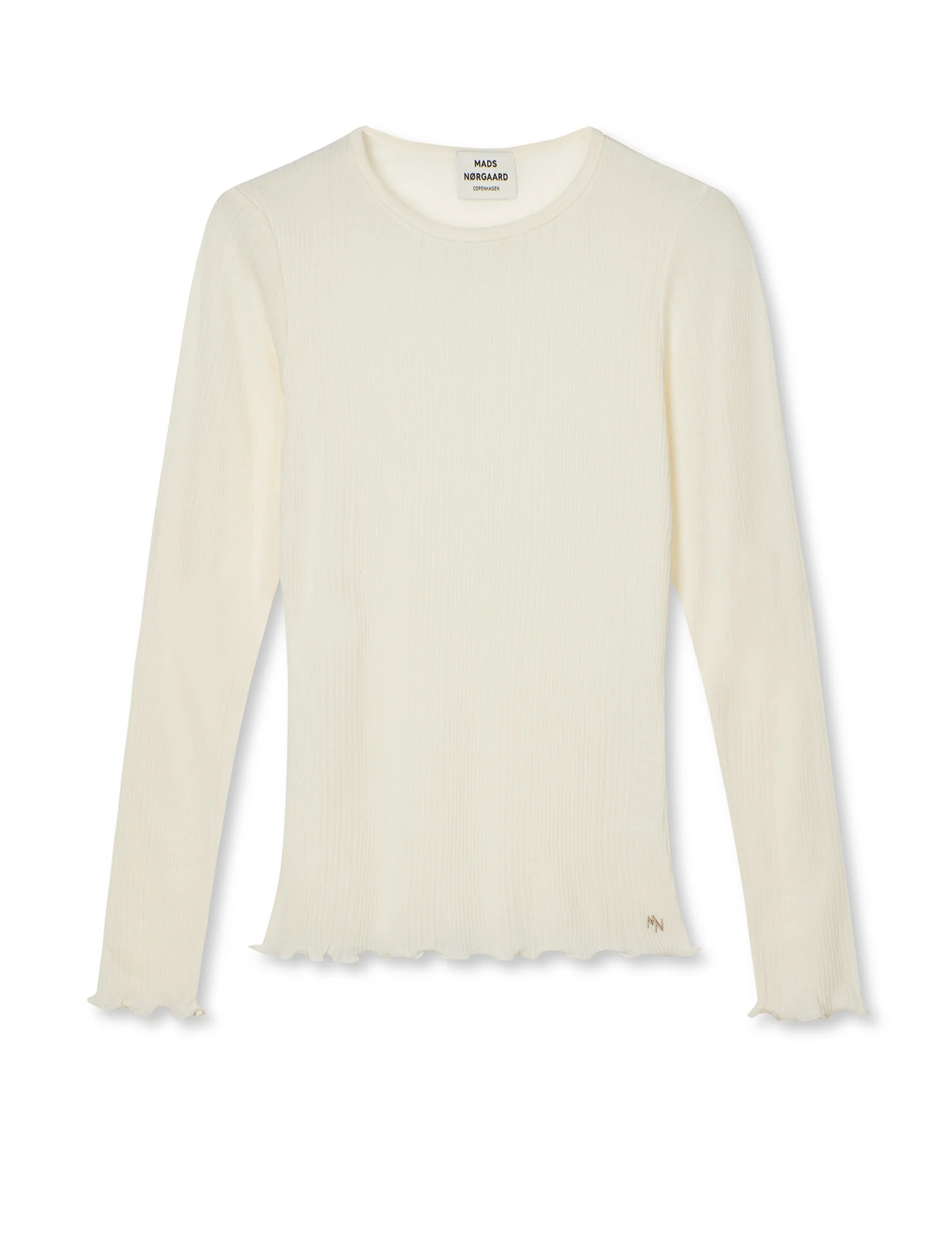 Point Wool Poline Tee LS, Vanilla Ice