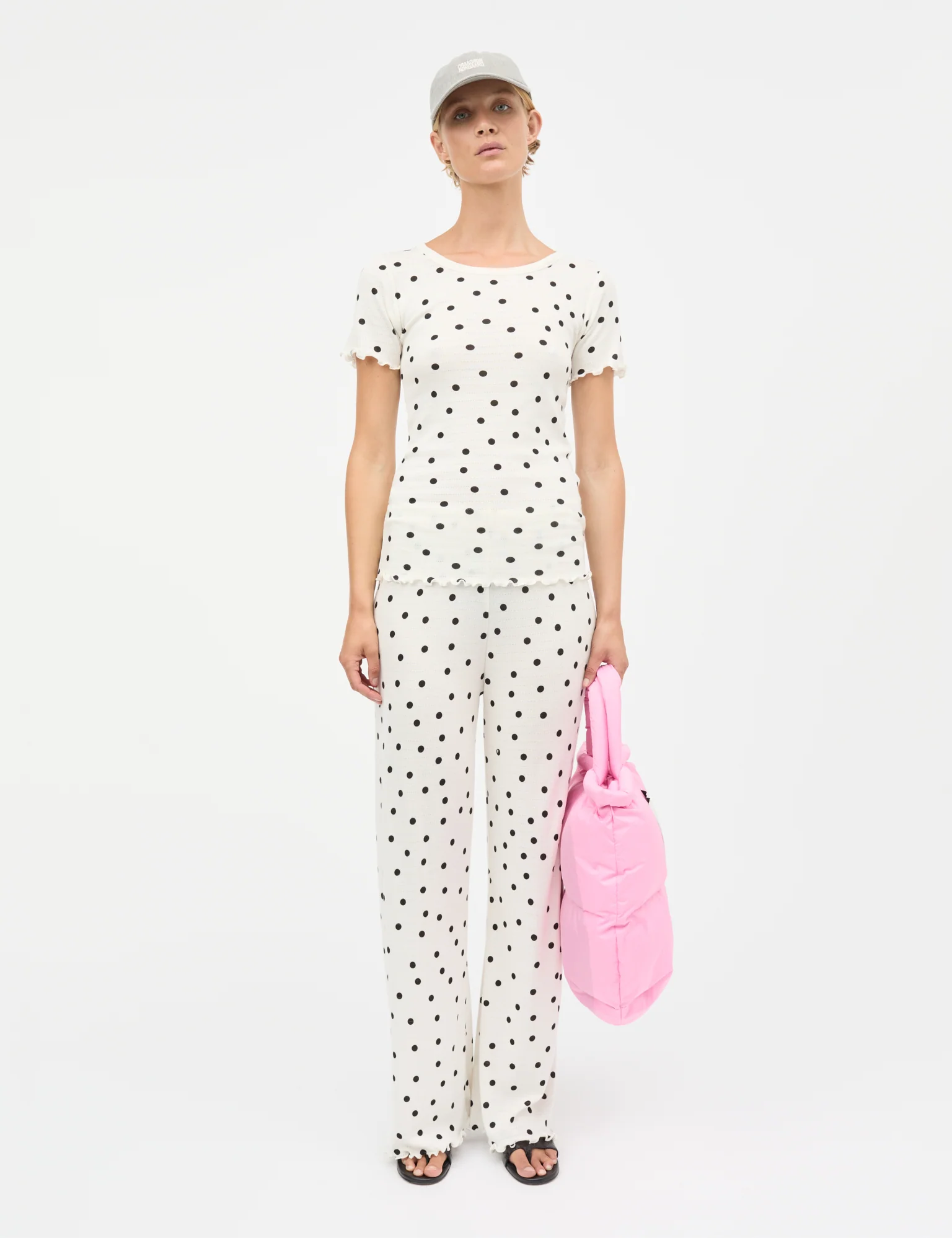 Pointella Trixy Tee AOP, Dot AOP Vanilla Ice