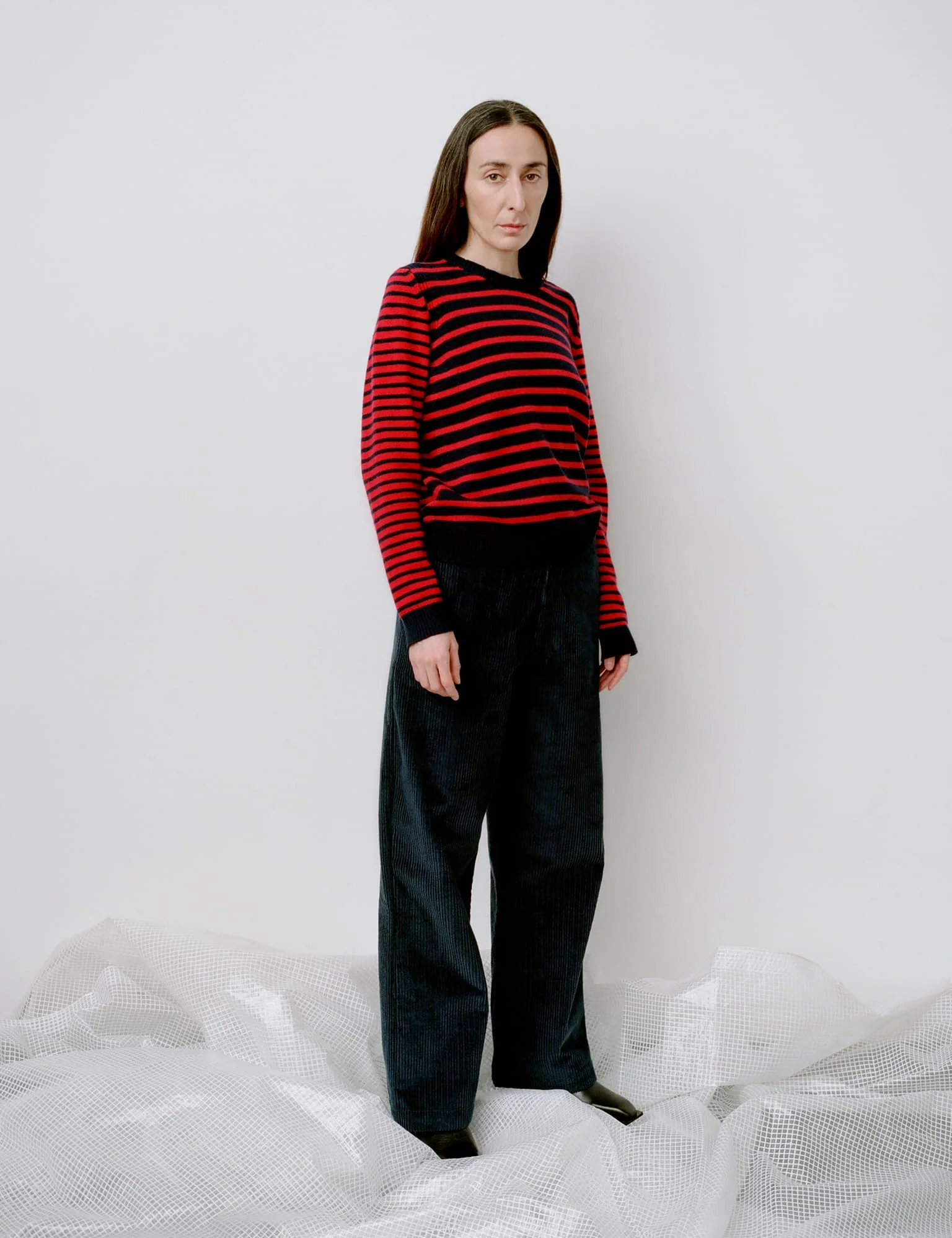 Pretty Cord Carly Pants, Parisian Night - Image 5