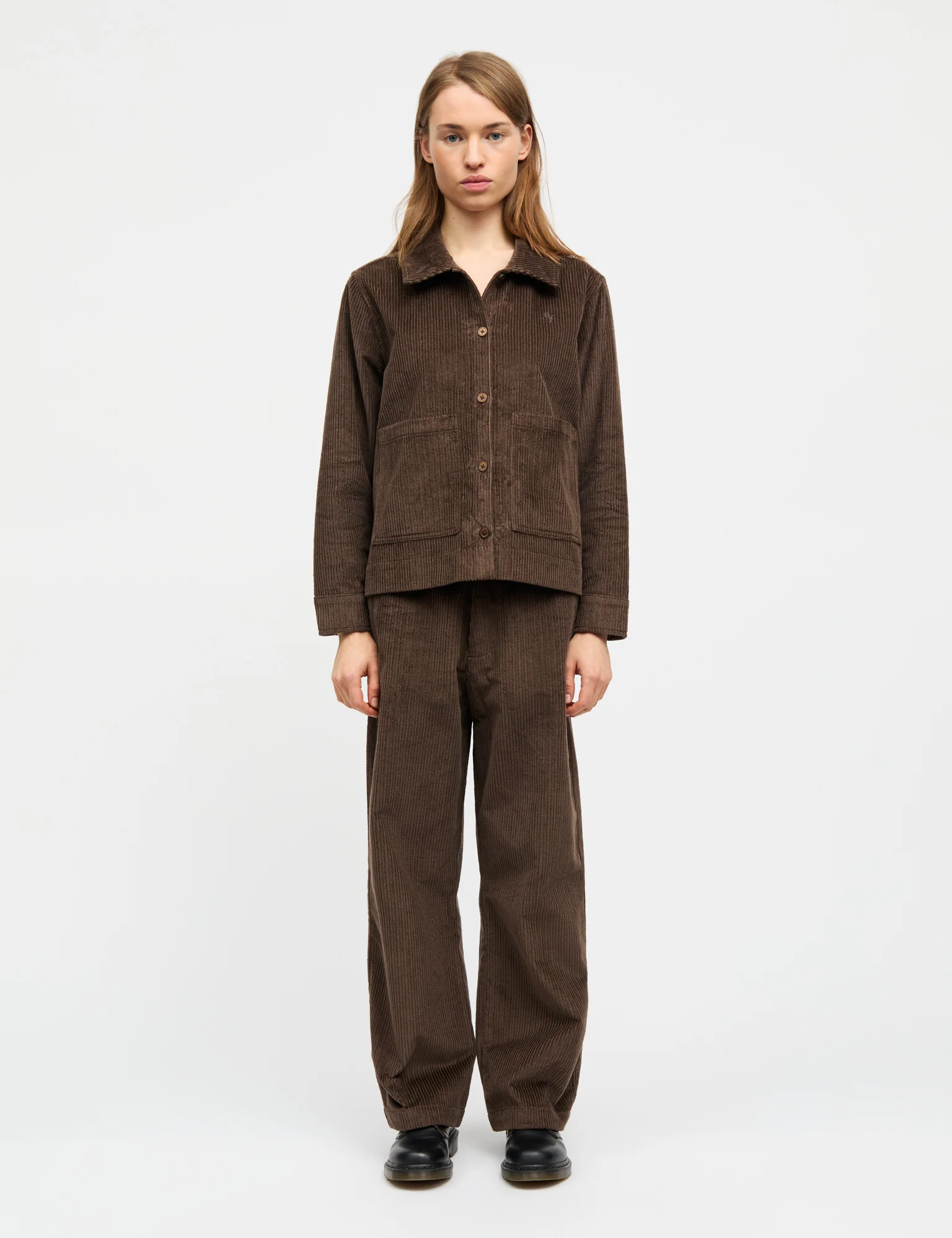 Pretty Cord Gaila Shirt, Demitasse - Image 2