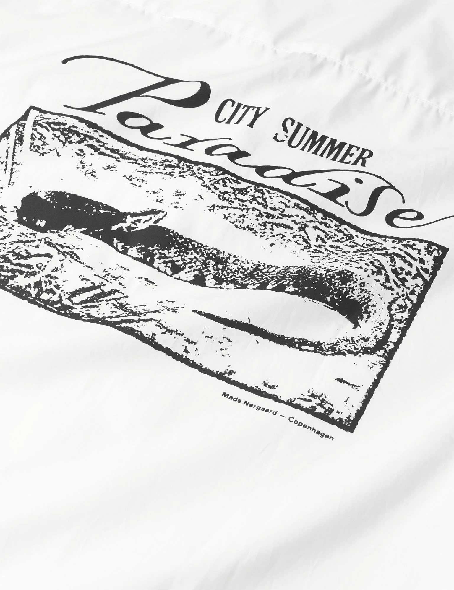 Prime Cotton Poplin Kenji Paradise Shirt SS, White - Image 4