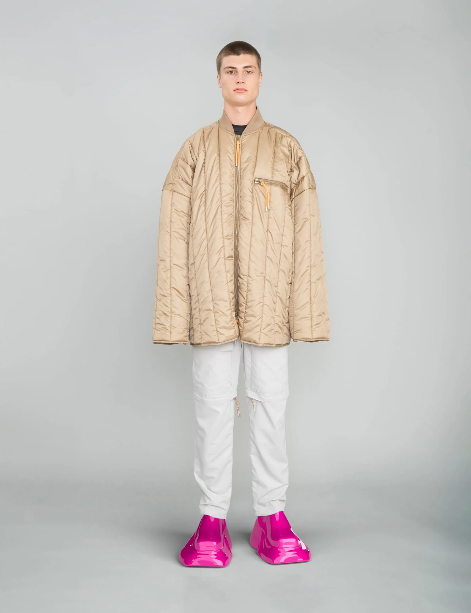 Recy Poly Rip Cathal Jacket,  Petrified Oak - Image 6