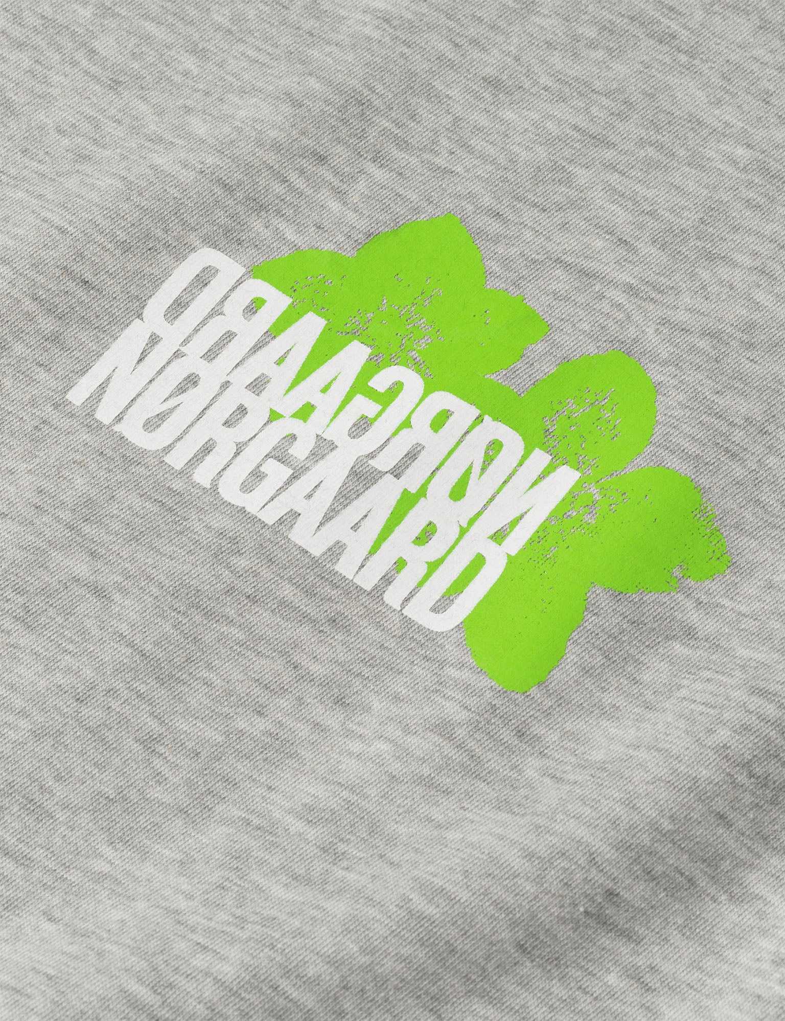 Single Cotton Grace Tee, Mid Grey Melange - Image 3