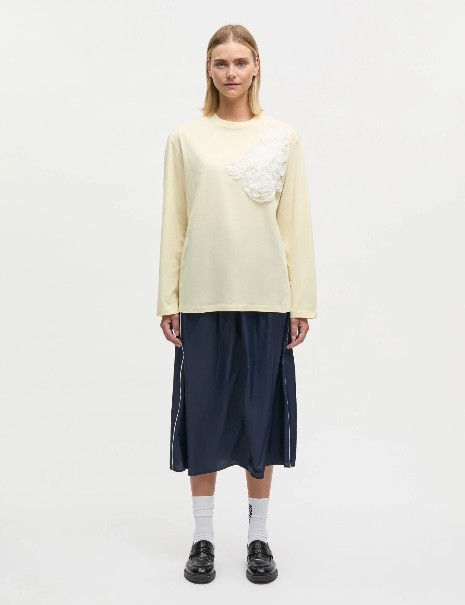 Single Cotton Jerry Tee LS, Almond Oil - Image 2