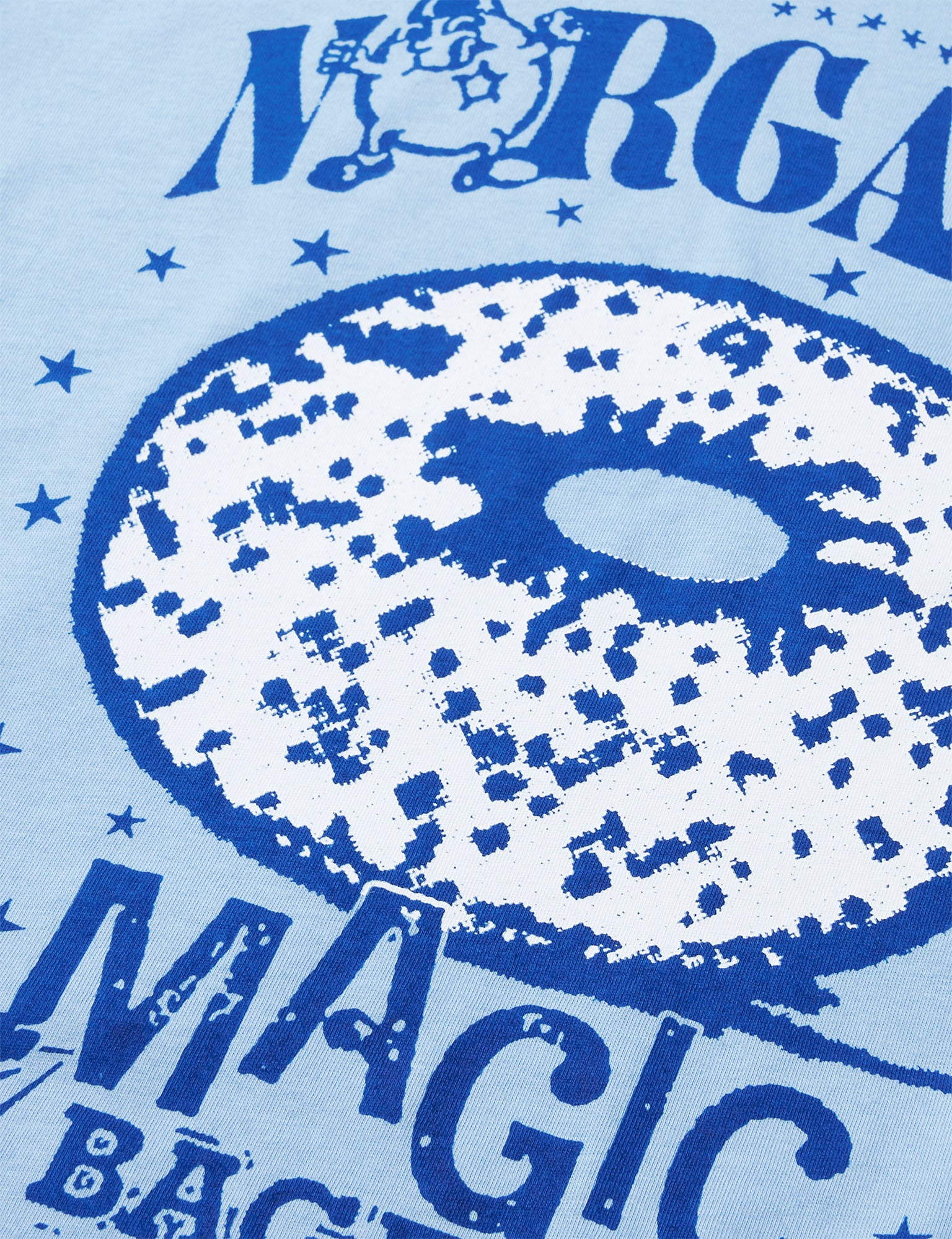 Single Cotton Tuvina Print Tee, Frozen Fjord - Image 3