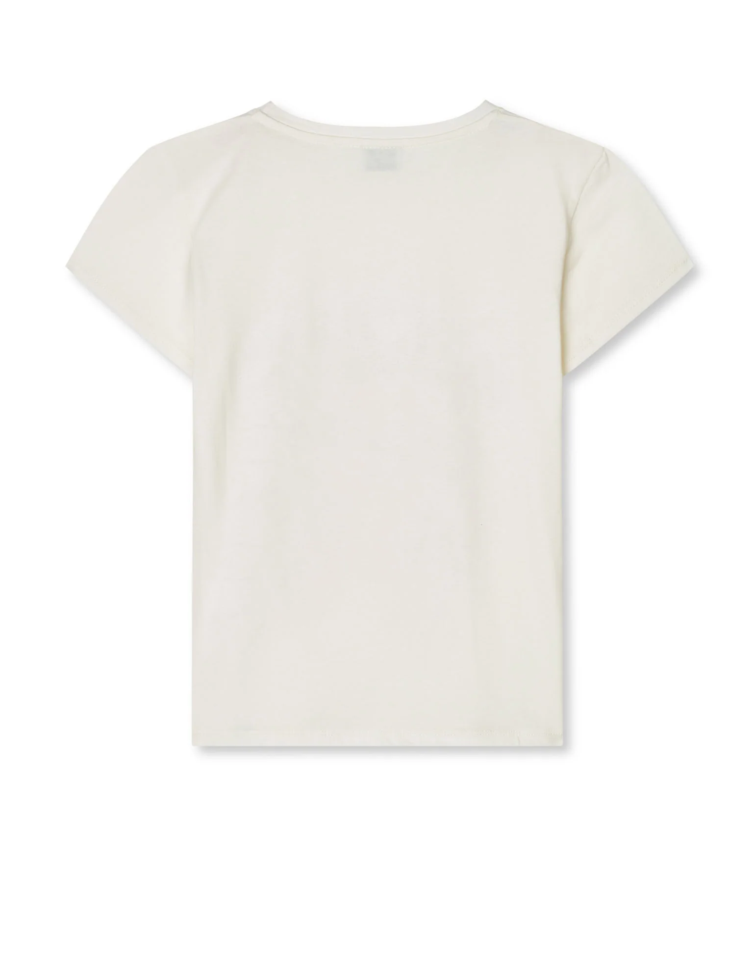 Single Cotton Tuvina Print Tee, Vanilla Ice - Image 3