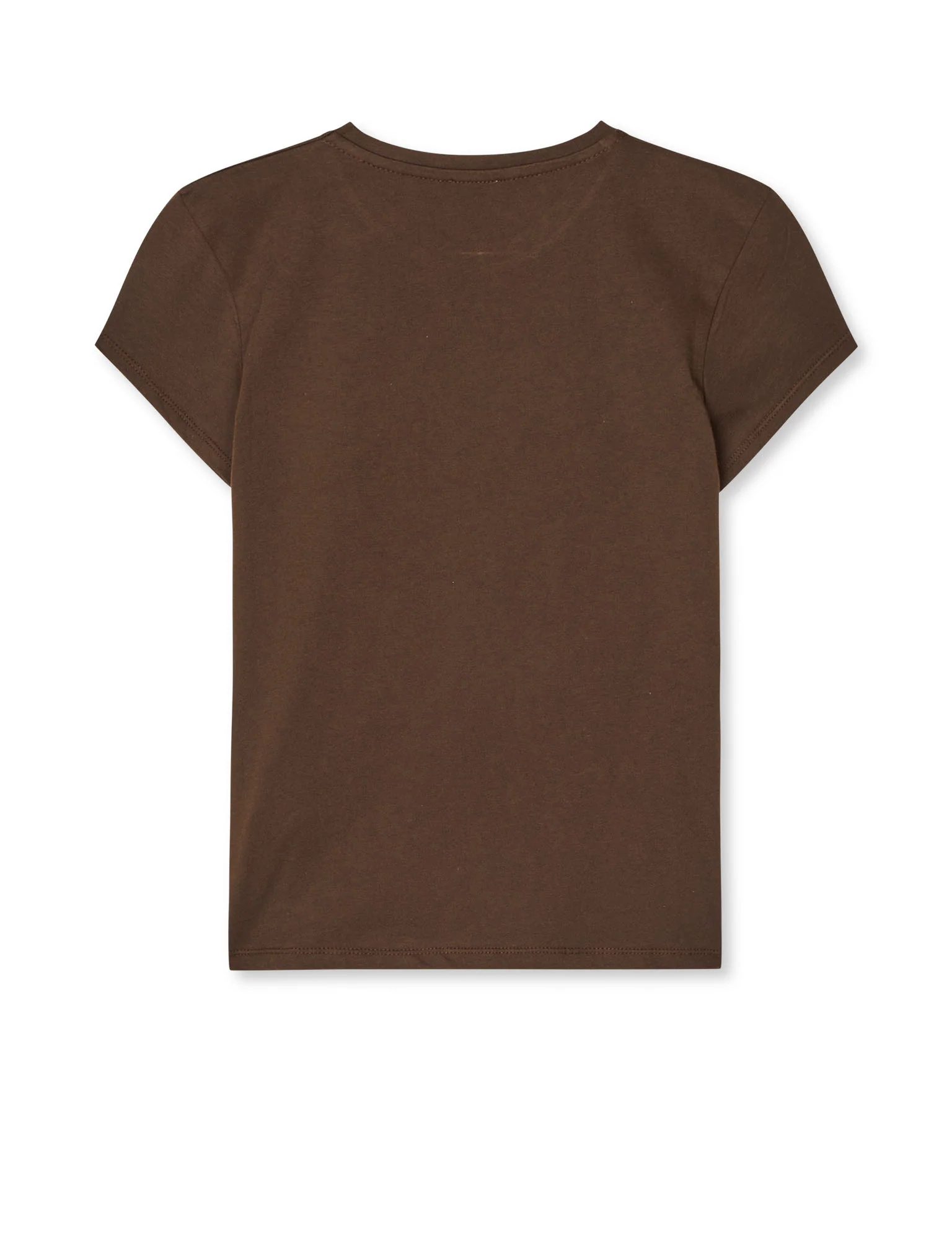 Single Cotton Tuvina Tee, Demitasse - Image 3