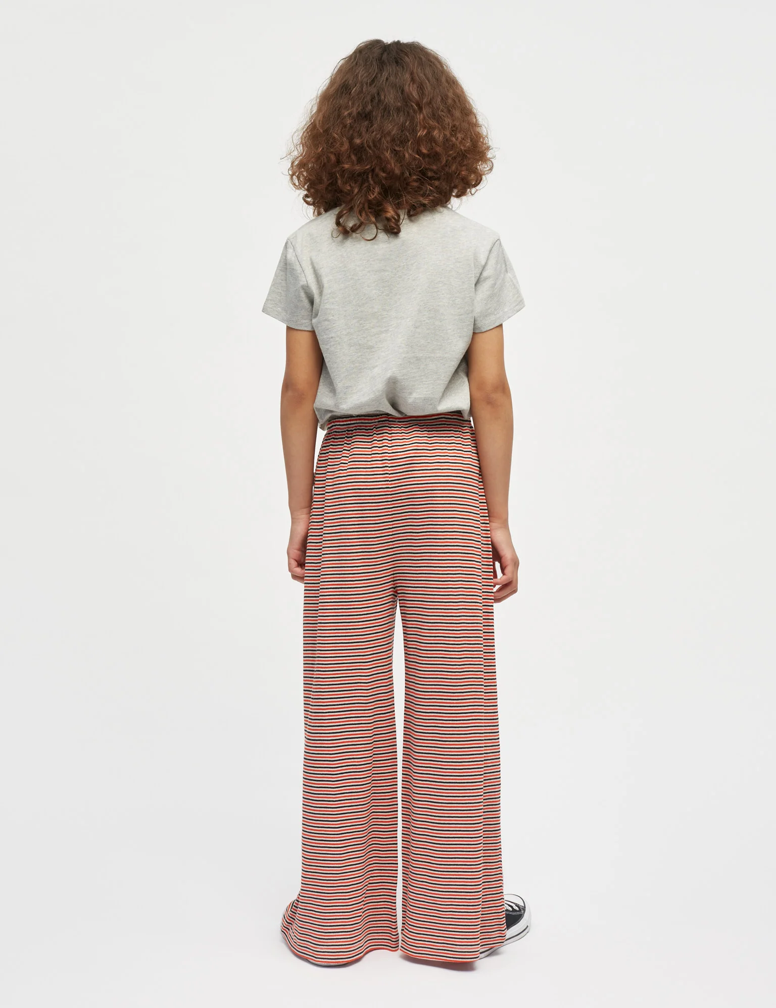 Single Cotton Tuvina Tee, Grey Melange - Image 5