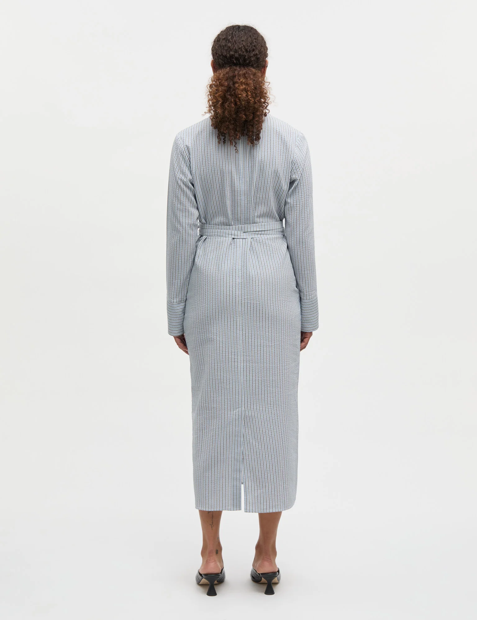 Soft Crease Oda Dress, Sky Captain/Bright Cobalt/Vani - Image 4