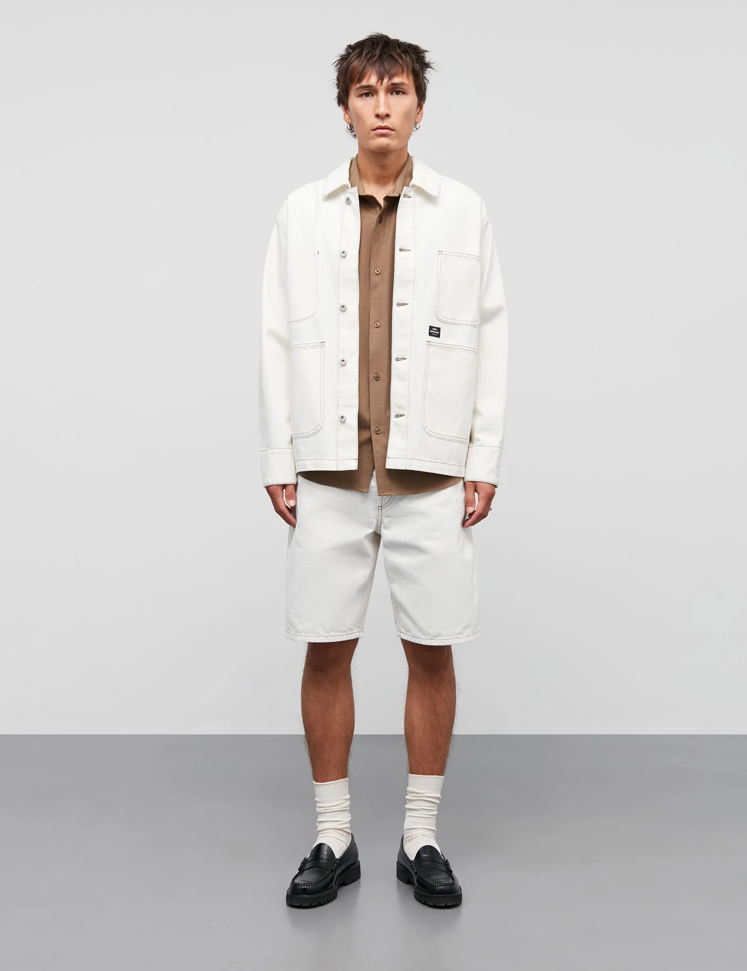 Soil Denim Chore Jacket, Vanilla Ice - Image 2