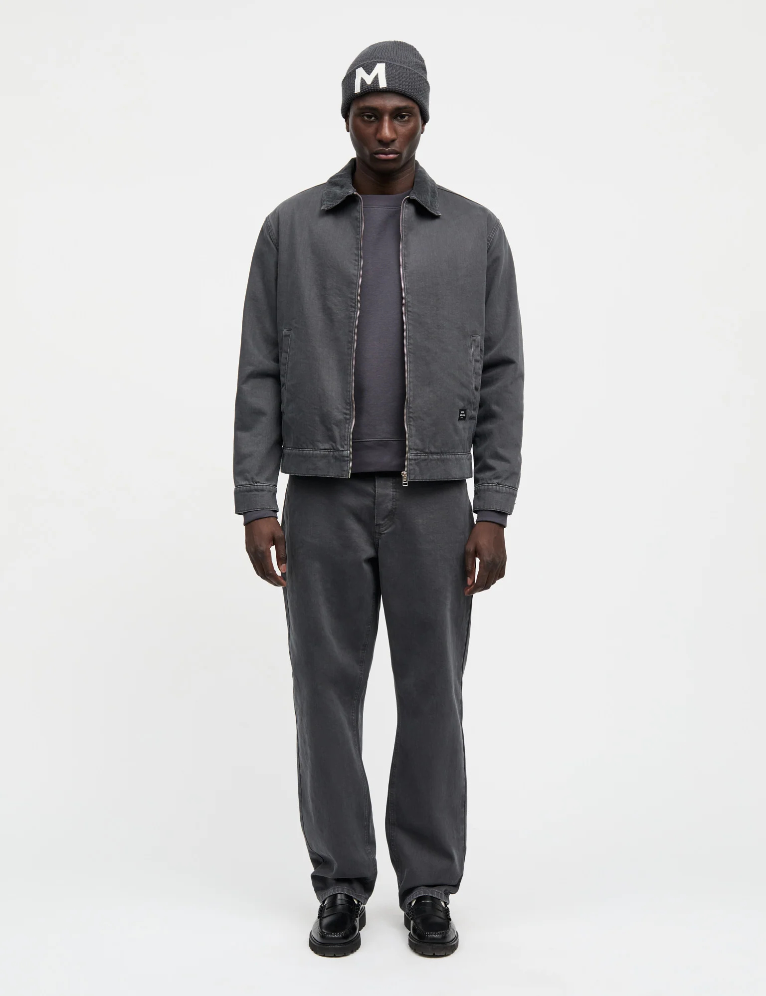 Soil Denim Norton Padded Jacket, Asphalt - Image 2