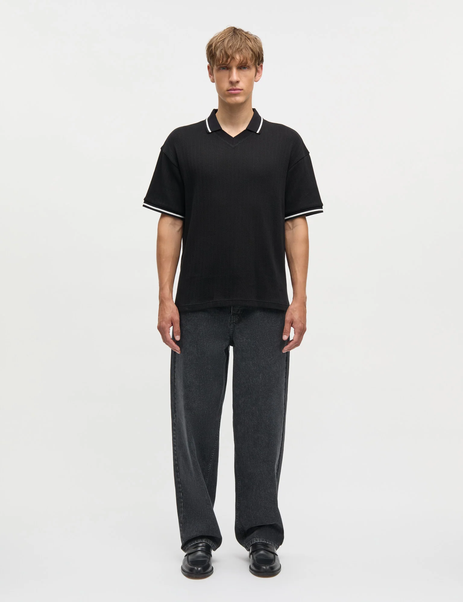 Sporty Lyonel Polo, Black - Image 2