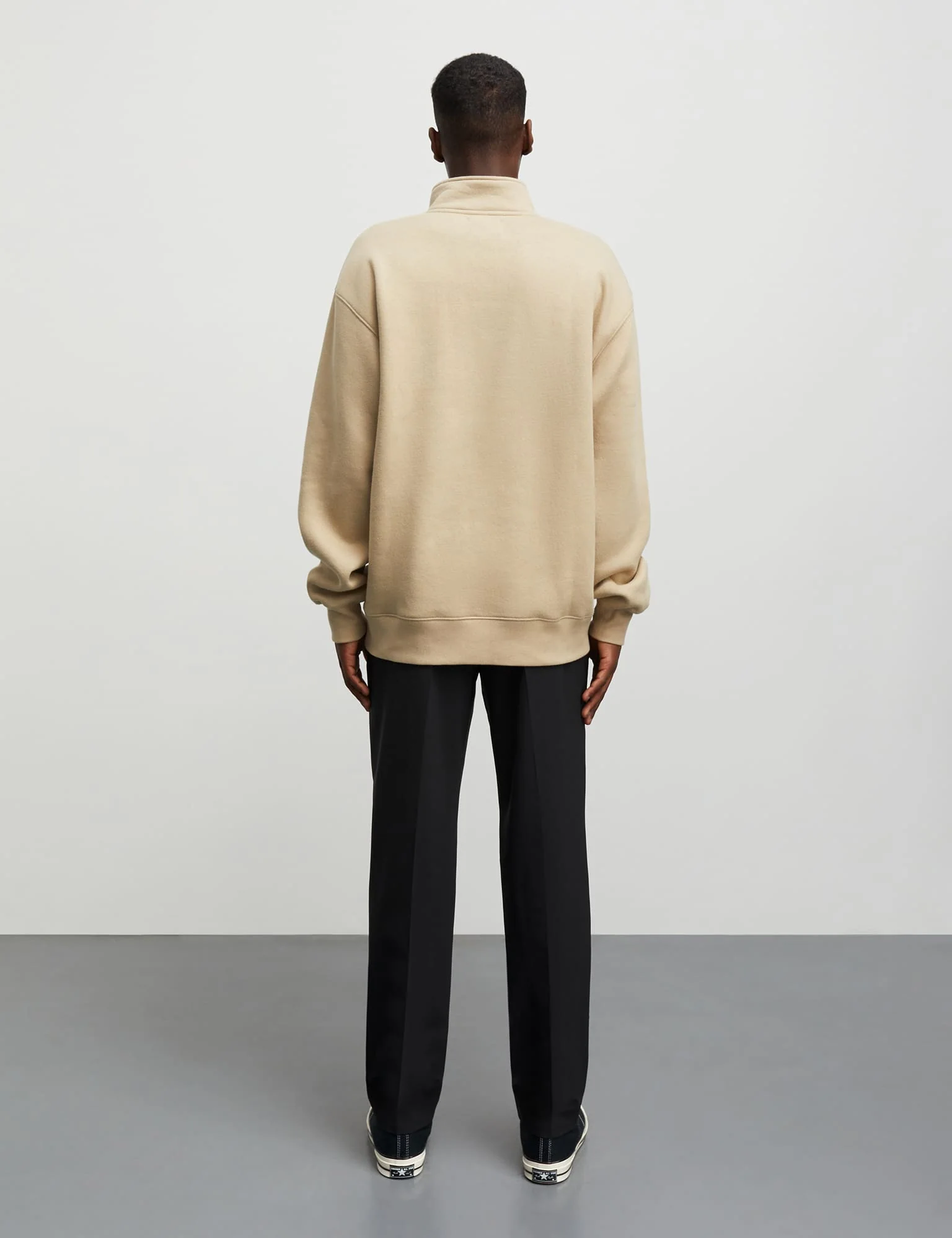 Standard Half Zip Logo Sweat, Trench Coat - Image 4