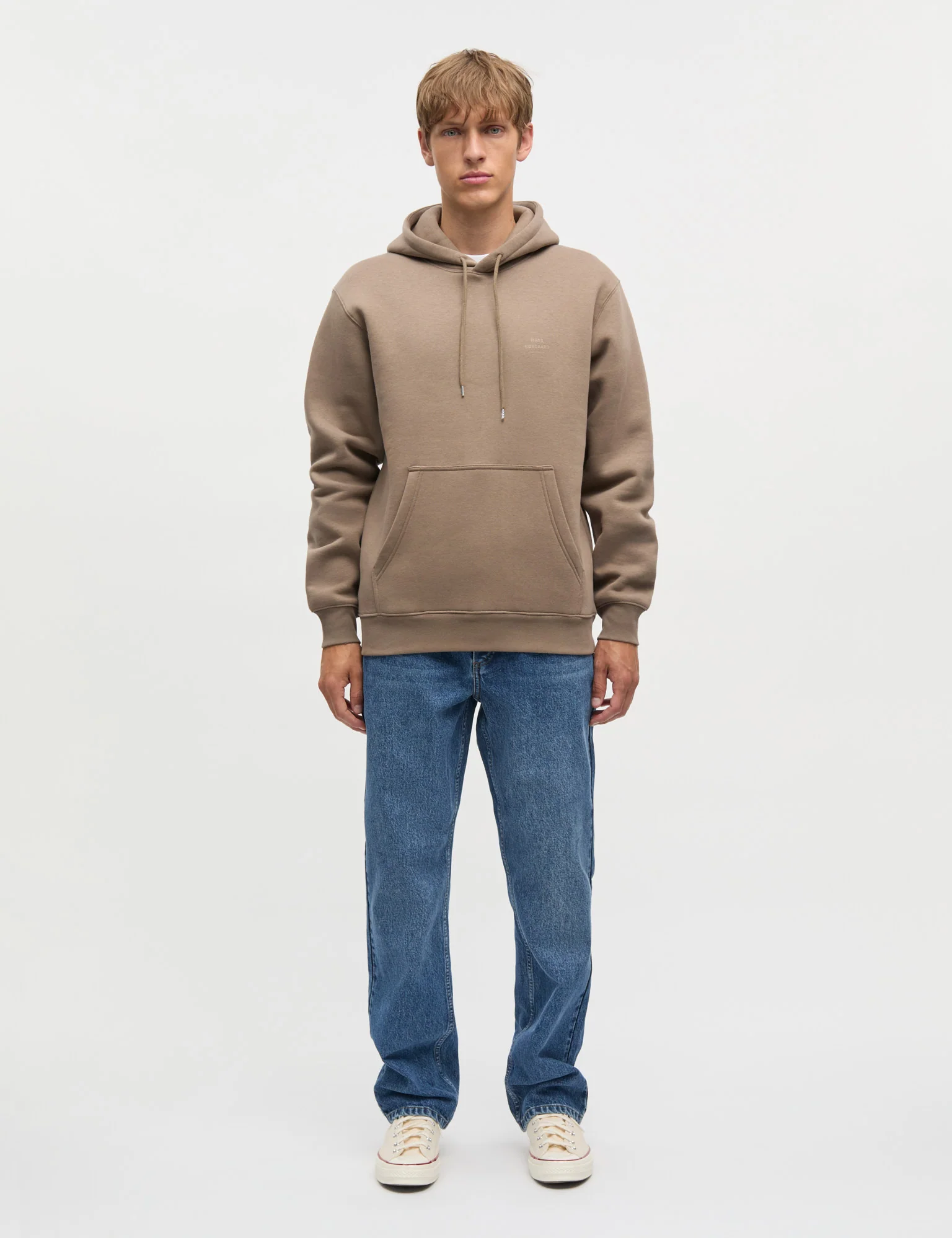 Standard Hoodie Logo Sweat, Walnut - Image 2