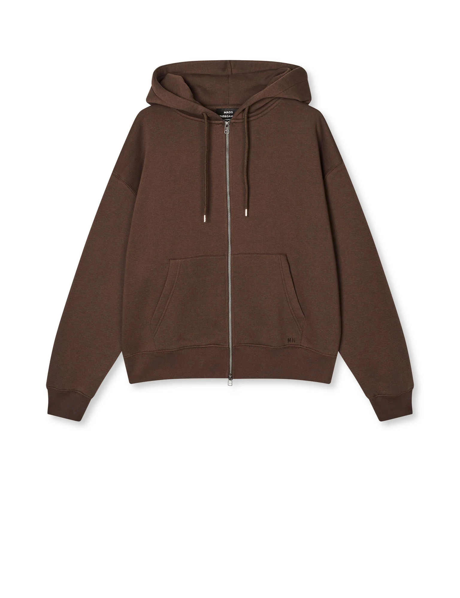 Standard Luka Hoodie Zip Sweat, Demitasse