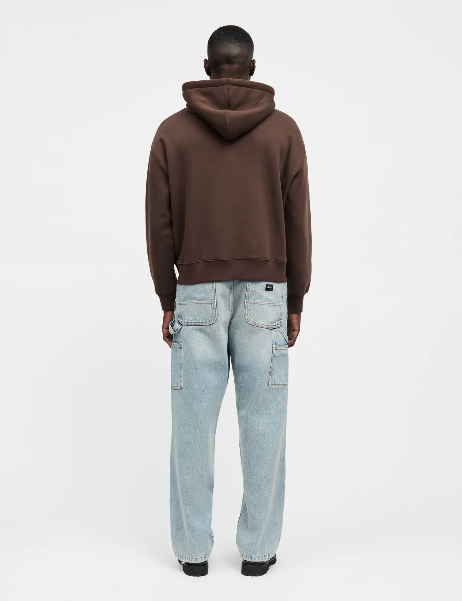 Standard Luka Hoodie Zip Sweat, Demitasse - Image 4