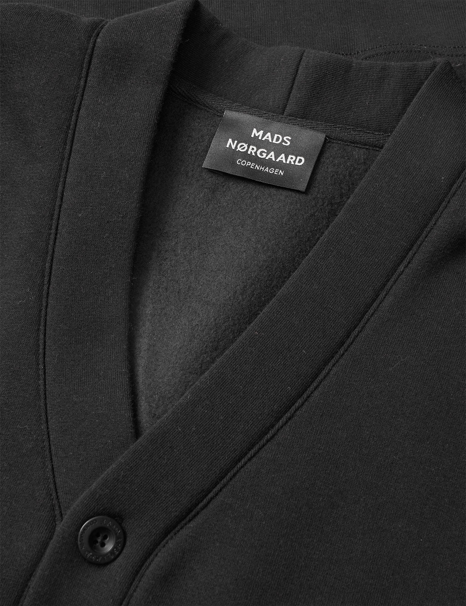 Standard Novak Cardigan Sweat, Black - Image 3