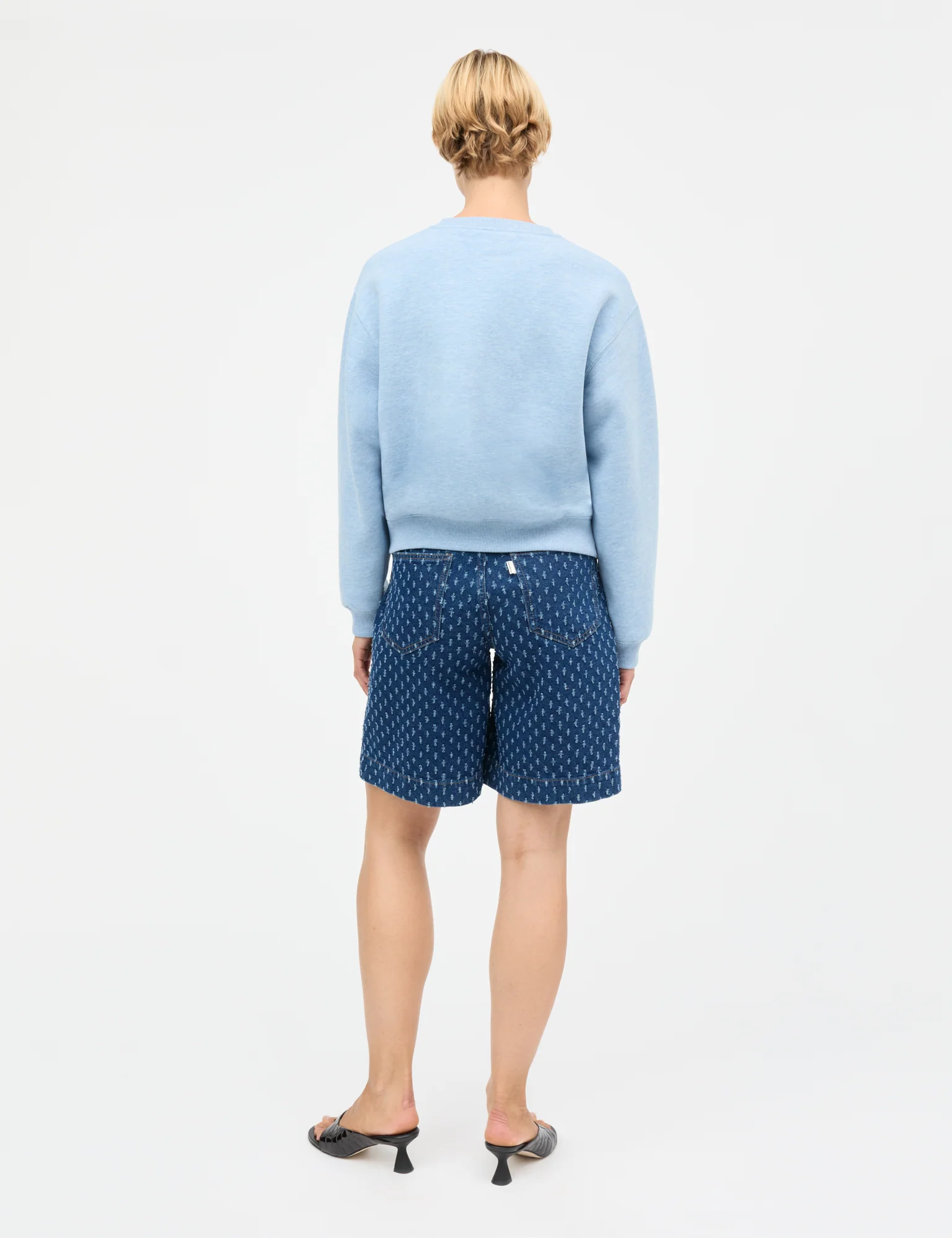 Standard Taylor Sweatshirt, Light Blue Melange - Image 4