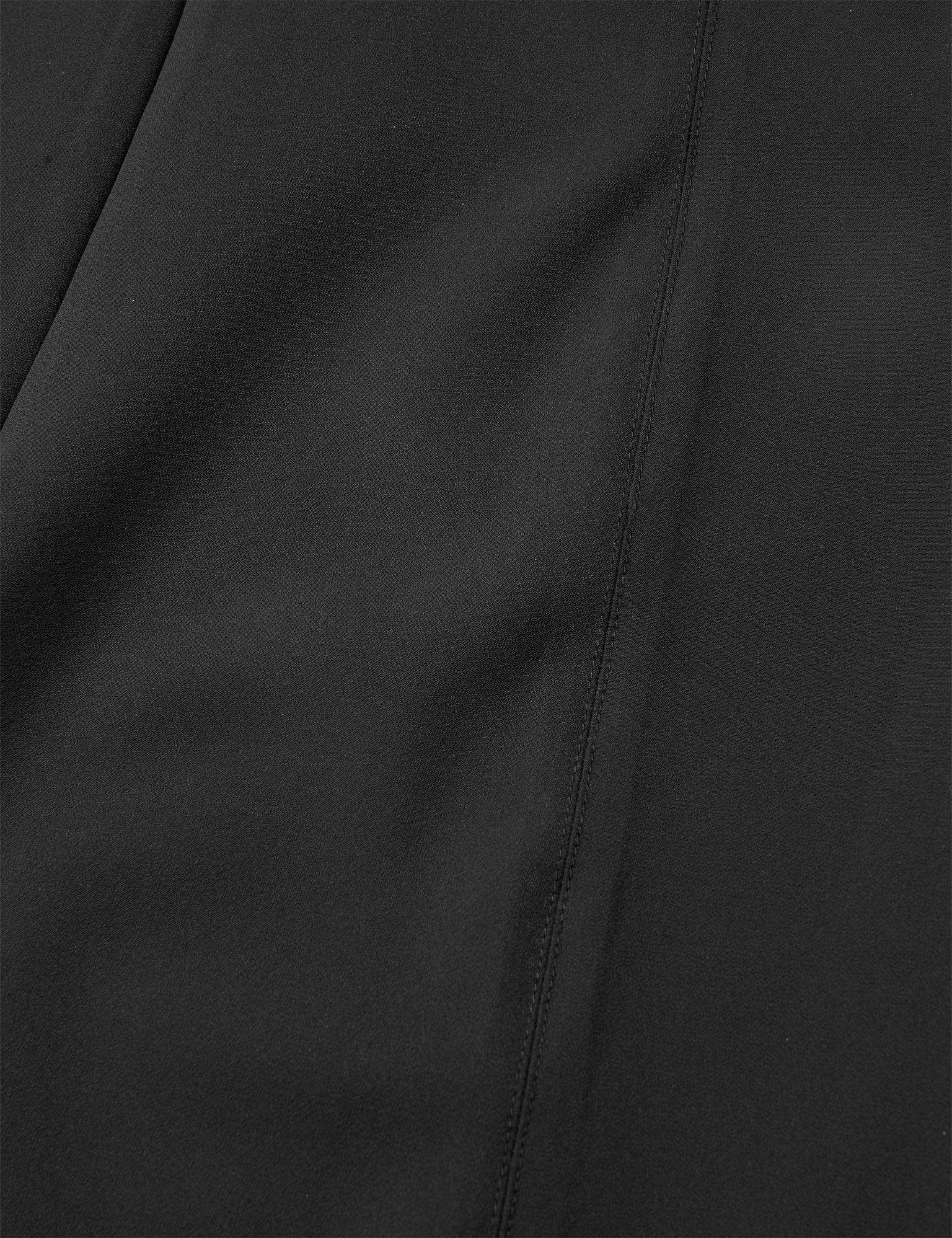 Stretchy Nylon Roberta Skirt, Black - Image 2