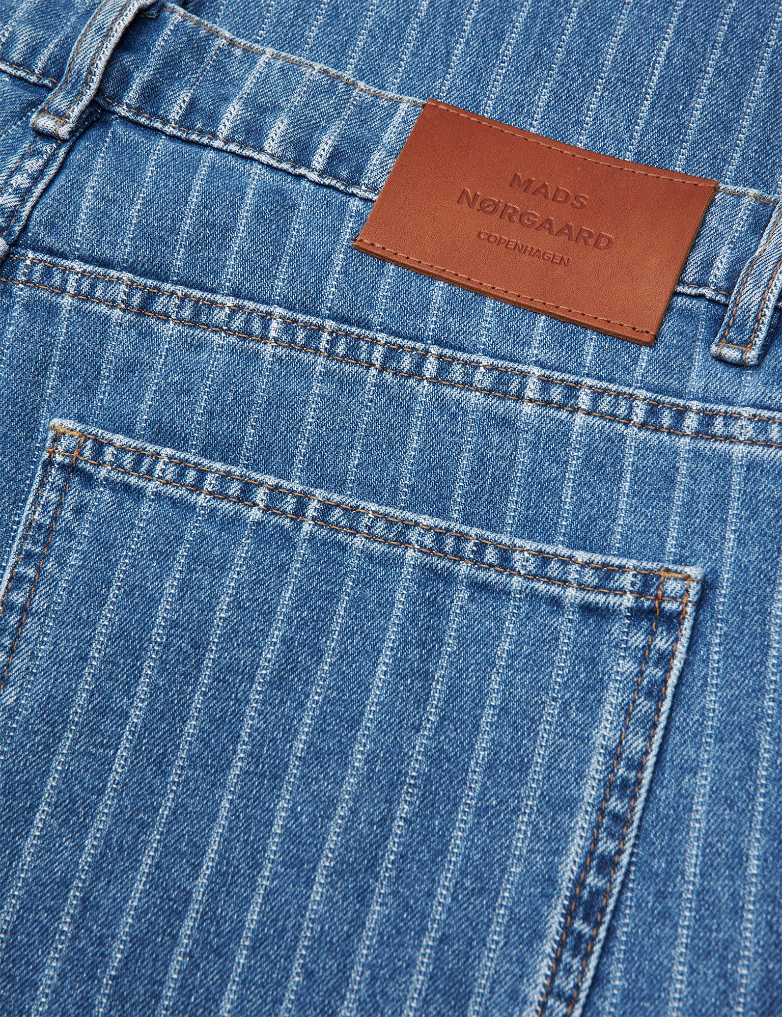 Striped Denim Coen Jeans, Light Blue Wash - Image 3