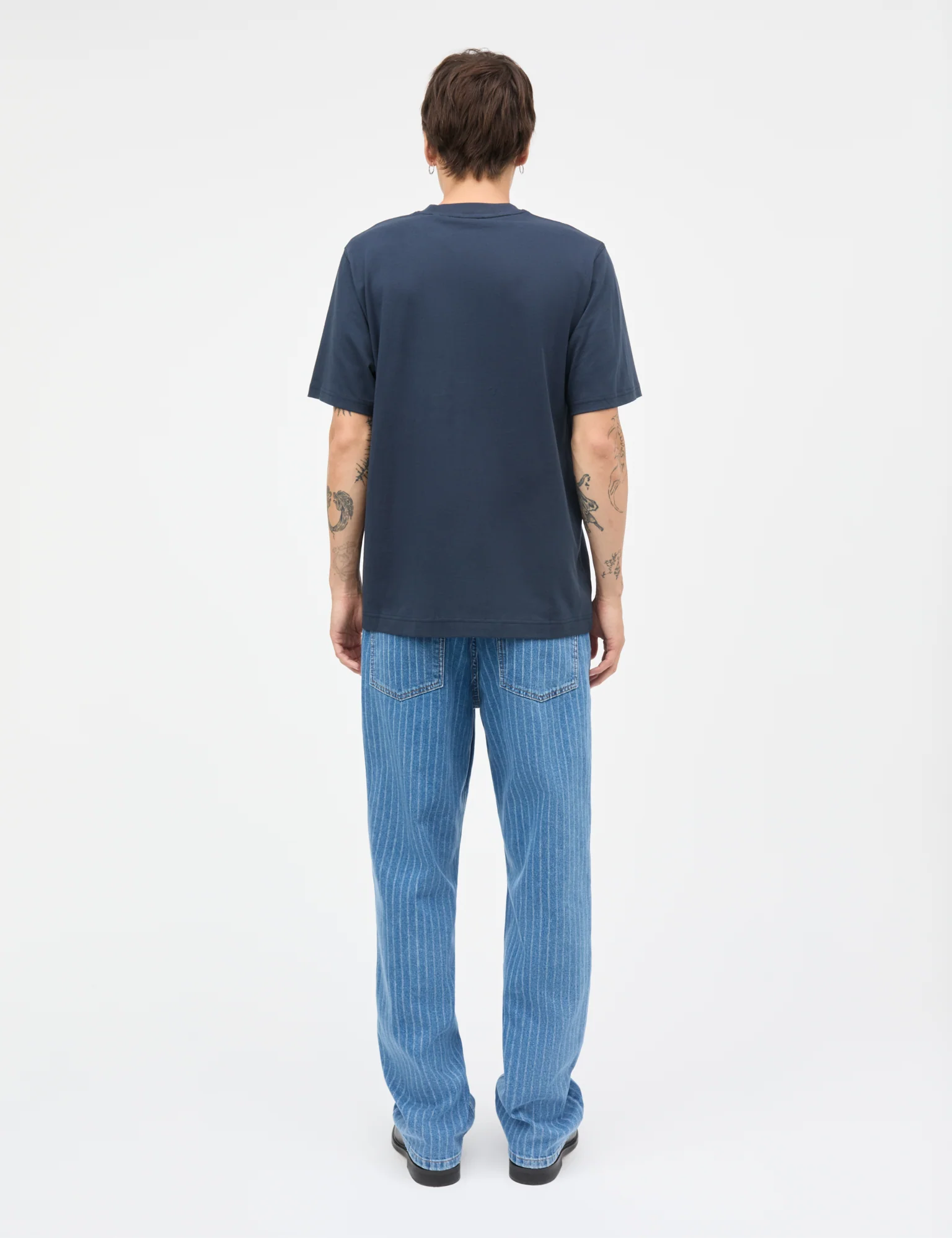 Striped Denim Coen Jeans, Light Blue Wash - Image 4
