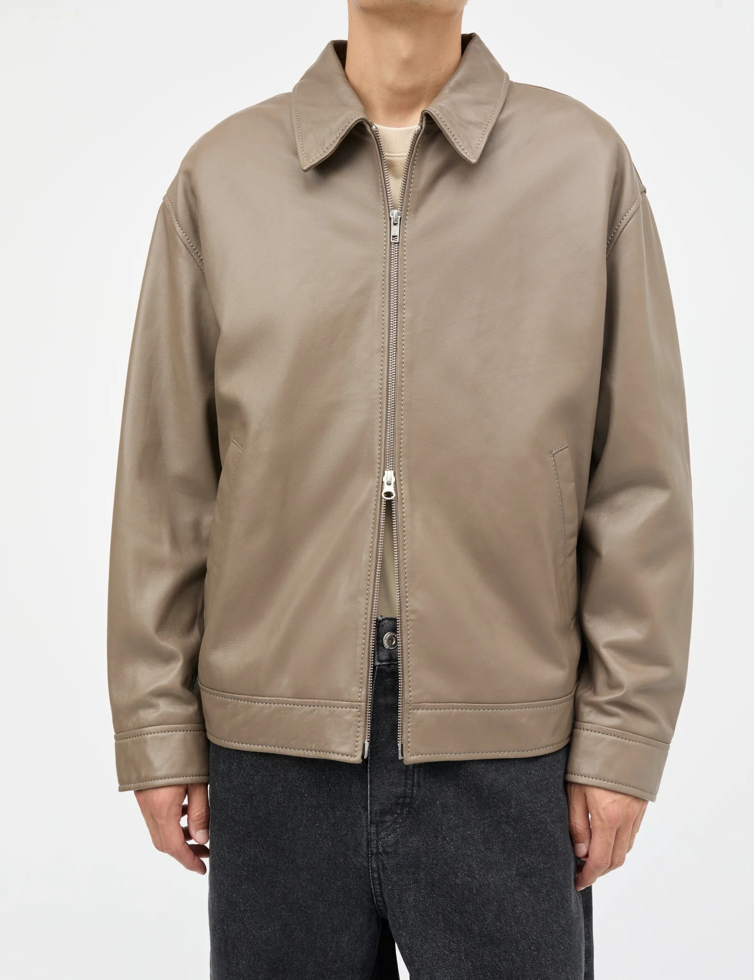Sundown Leather Norton Jacket, Walnut