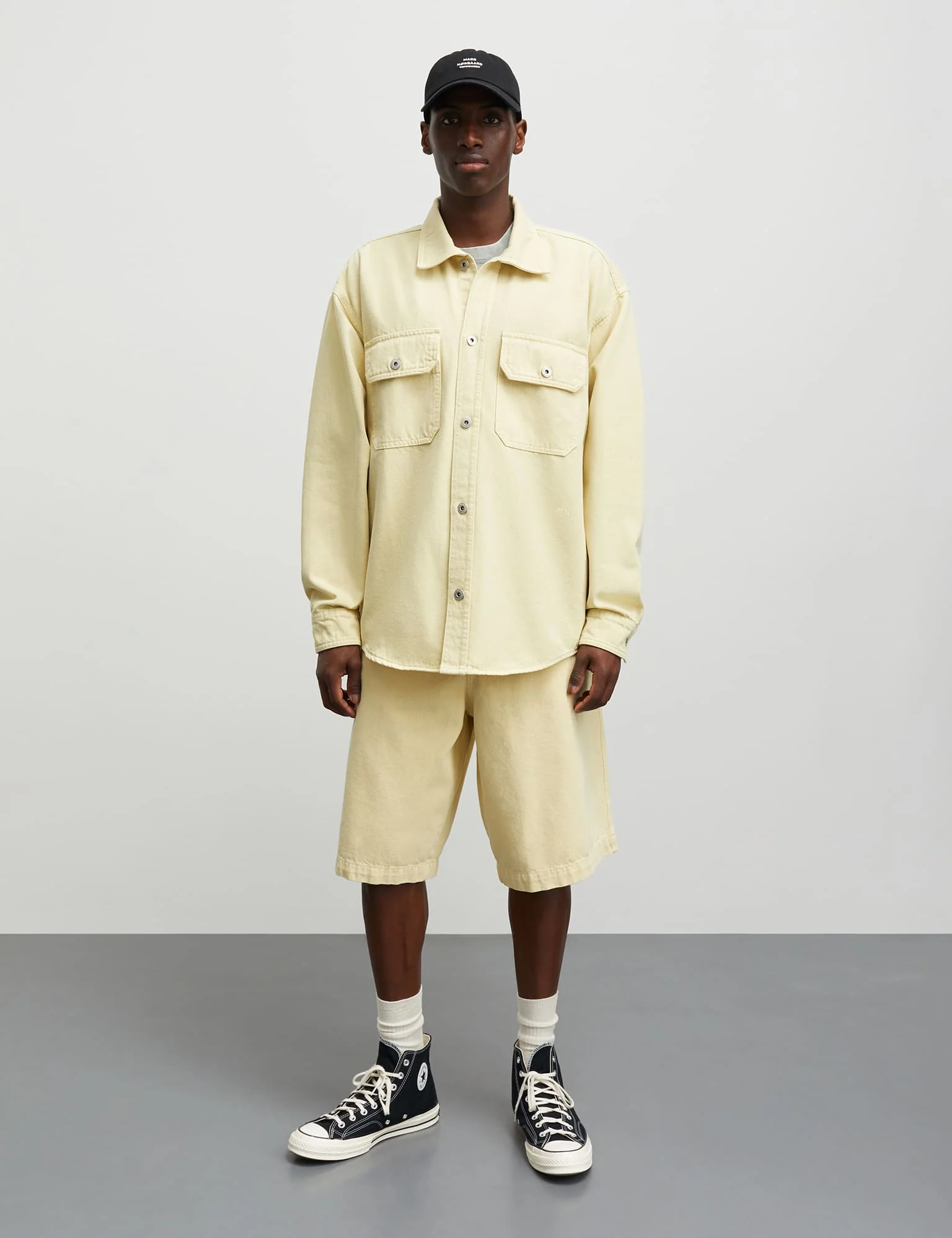 Sunset Twill August Work Shirt, Tender Yellow - Image 2