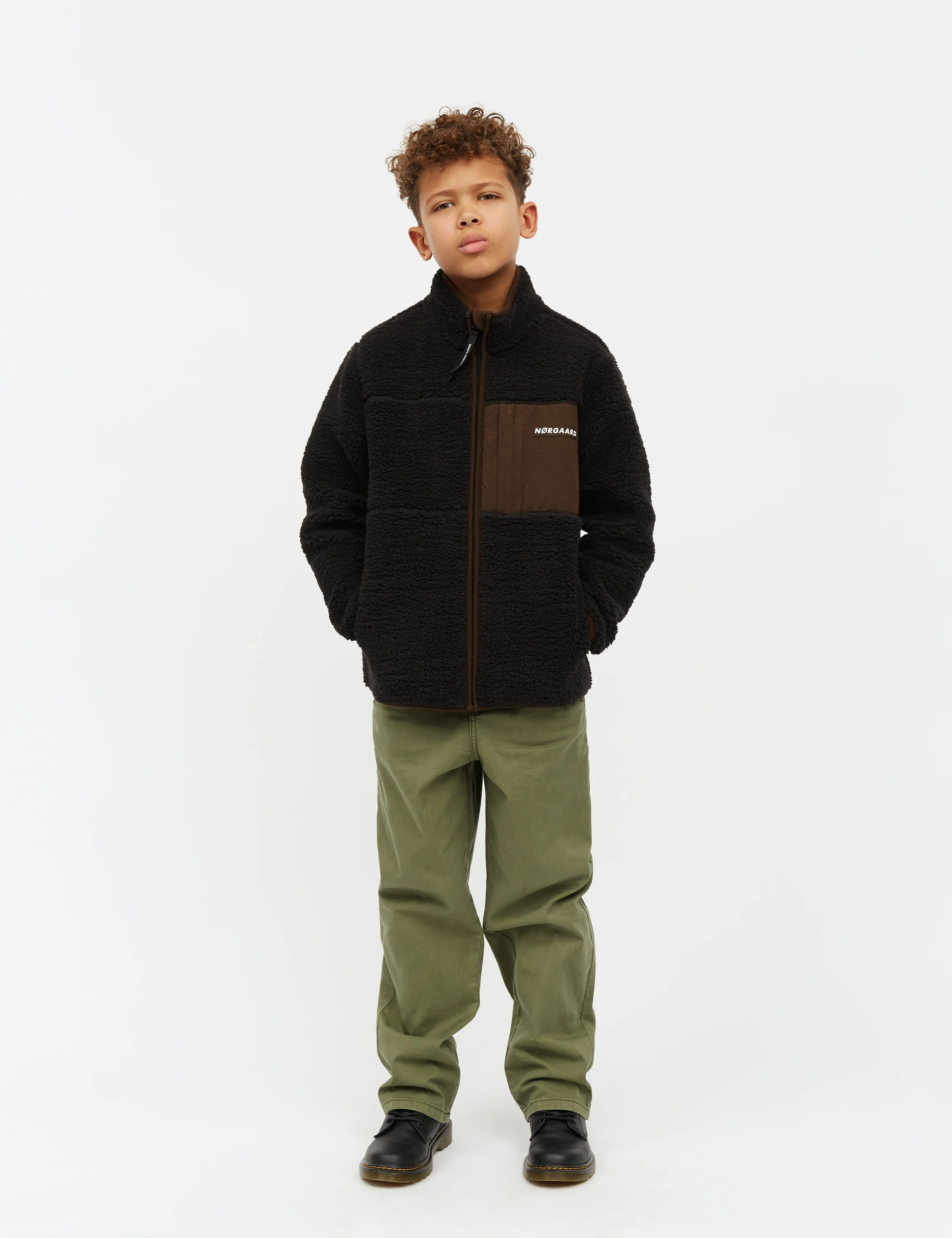 Teddy Fleece Jeffo Jacket, Jet Black - Image 2