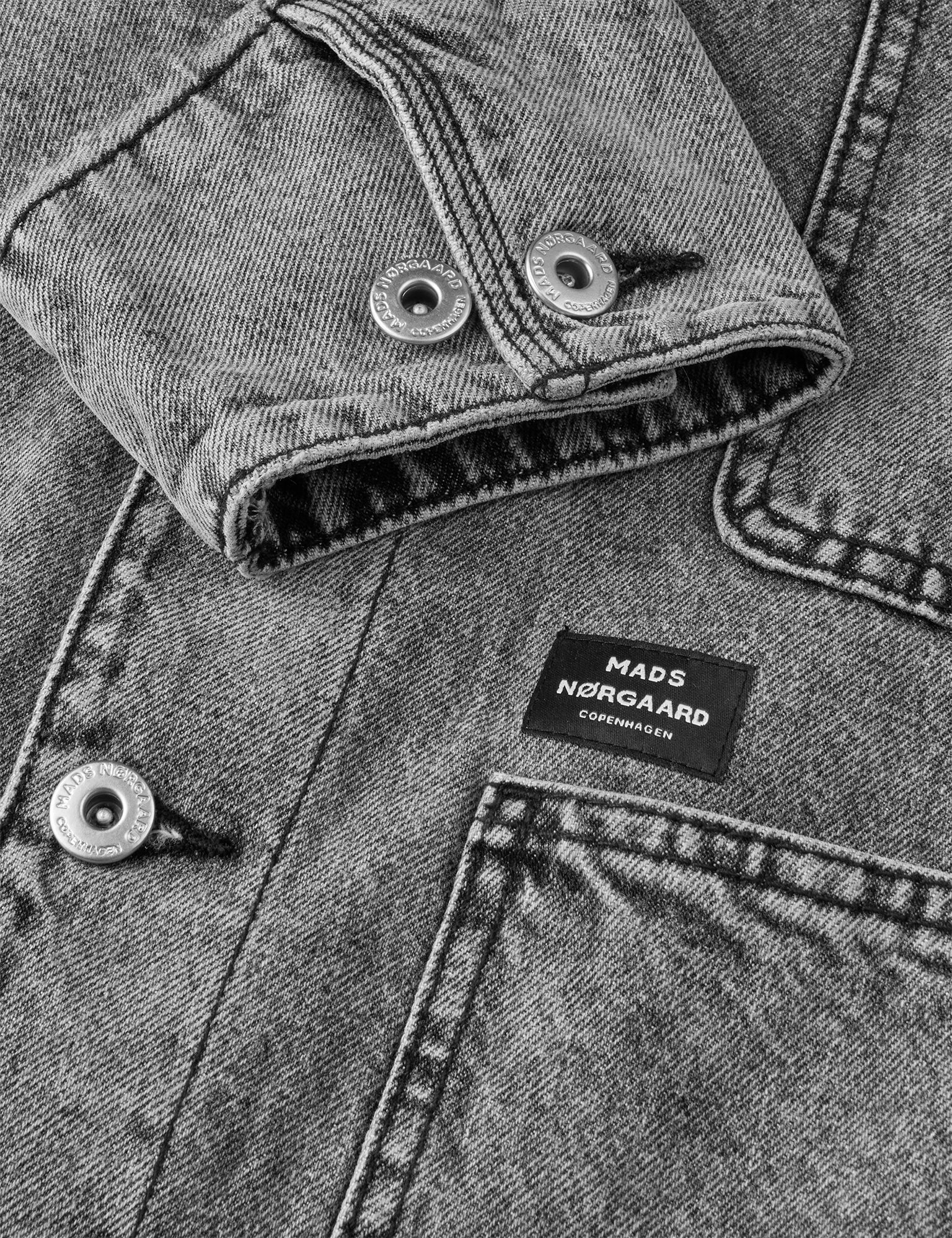 Texas Black Chore Jacket, Washed Black - Image 3