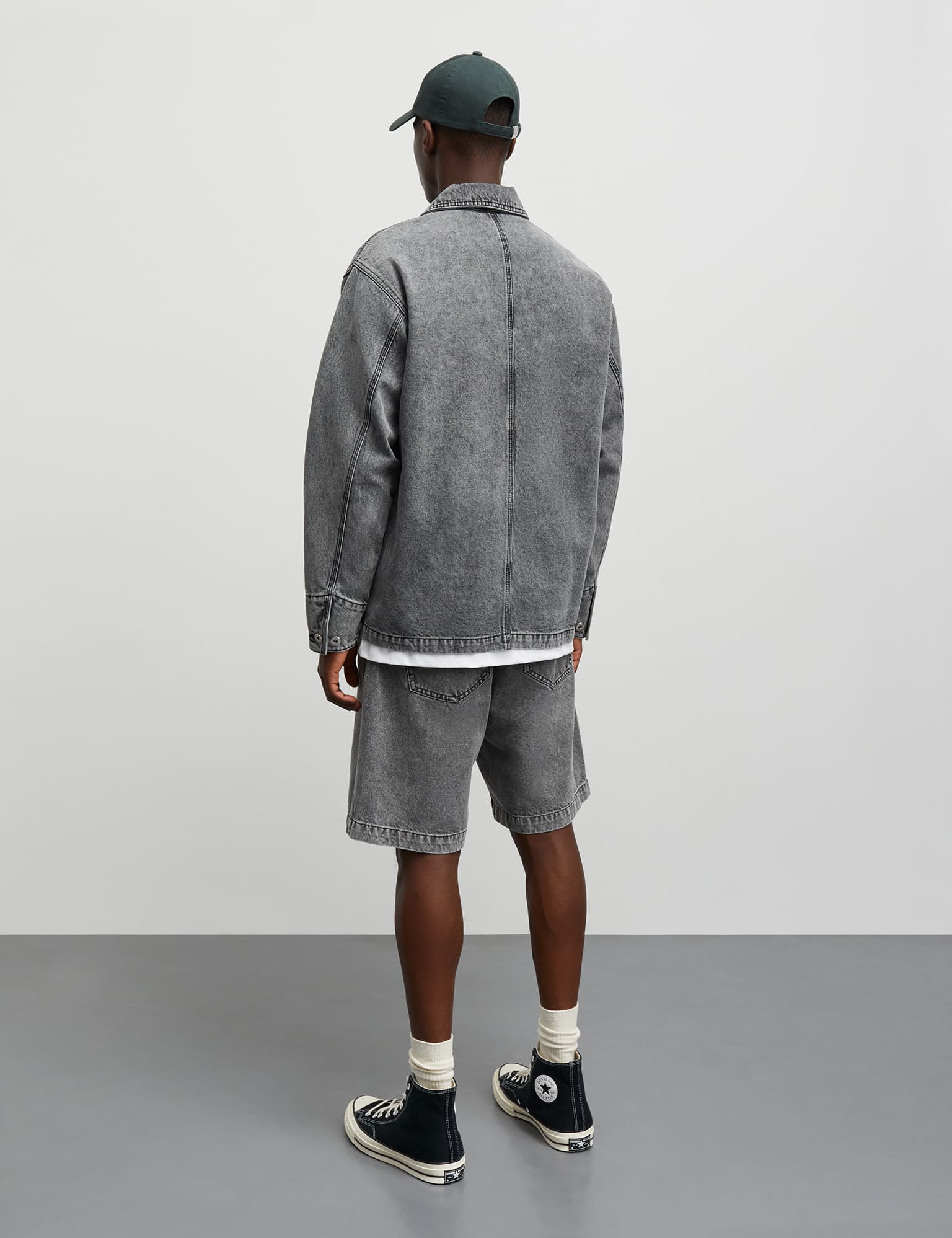Texas Black Coen Shorts, Washed Black - Image 4