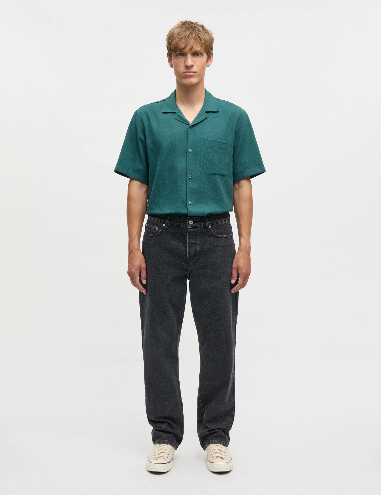 Texture Kenji Shirt SS, Deep Sea - Image 2