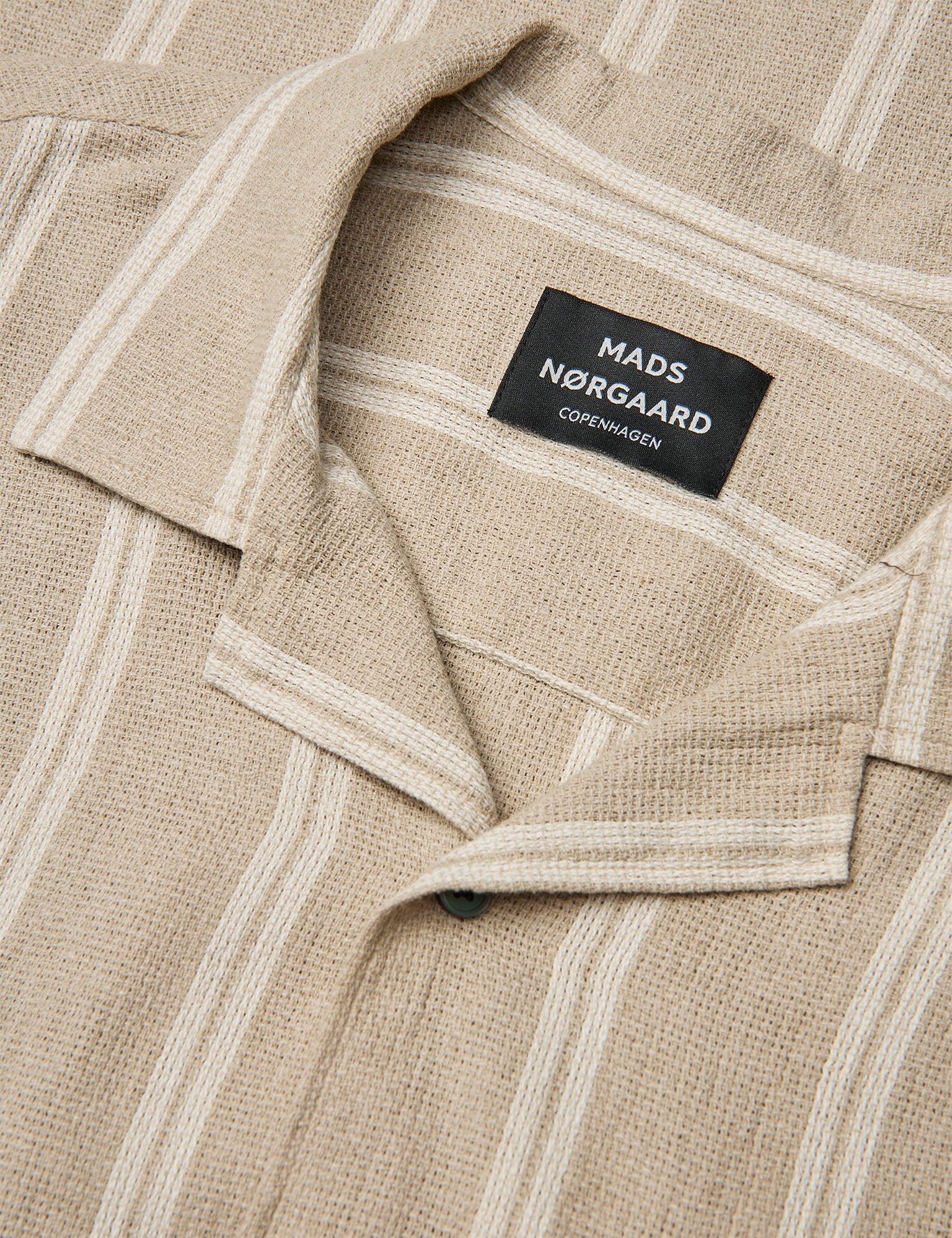 Texture Kenji Shirt SS ST., Plaza Taupe/Vanilla Ice - Image 3