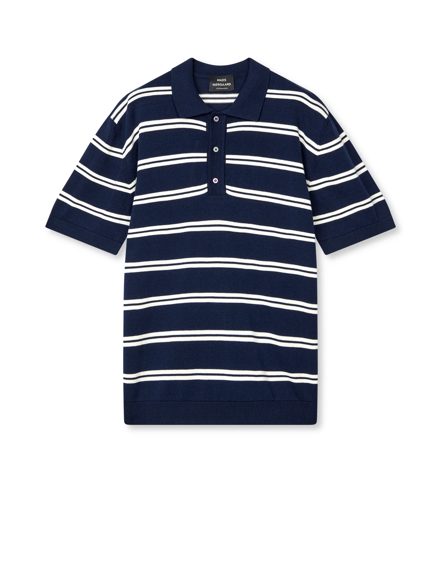 Tight Cotton Tristan Knit SS ST., Sky Captain/Vanilla Ice
