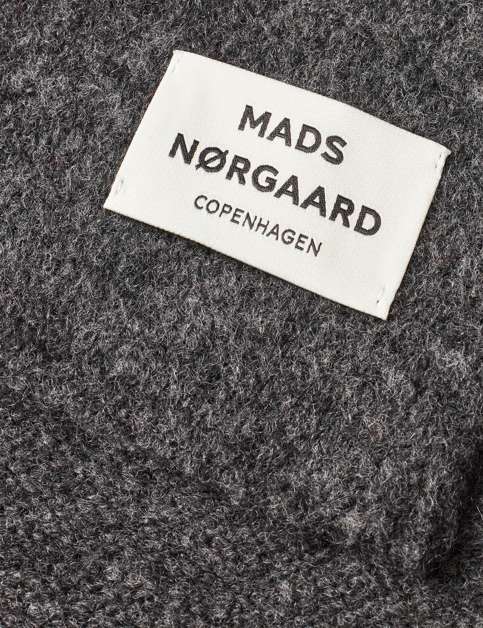 Tosca Alona Scarf, Dark Grey Melange - Image 2