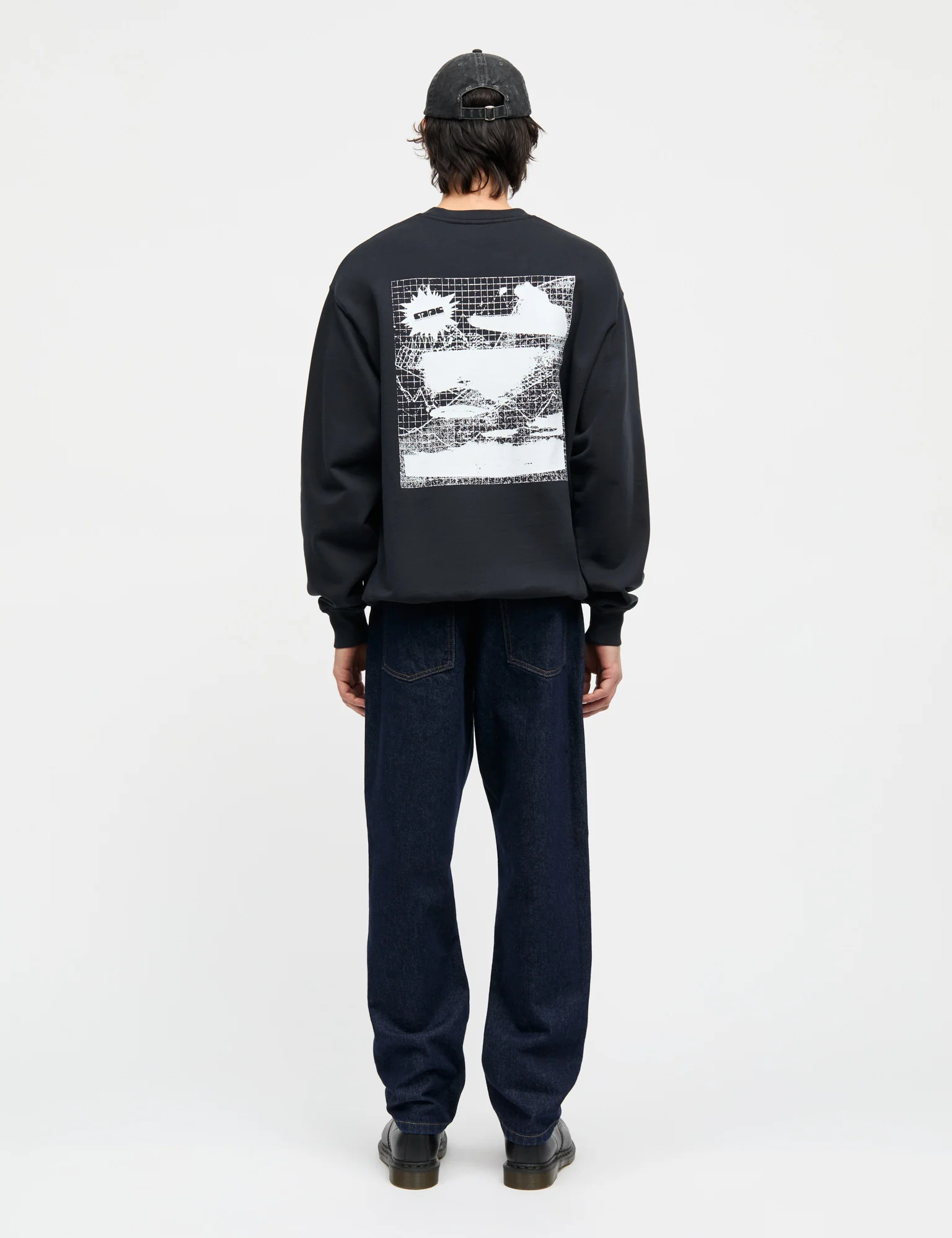 Tough Hawk Fantasy Crew Sweat, Black - Image 5