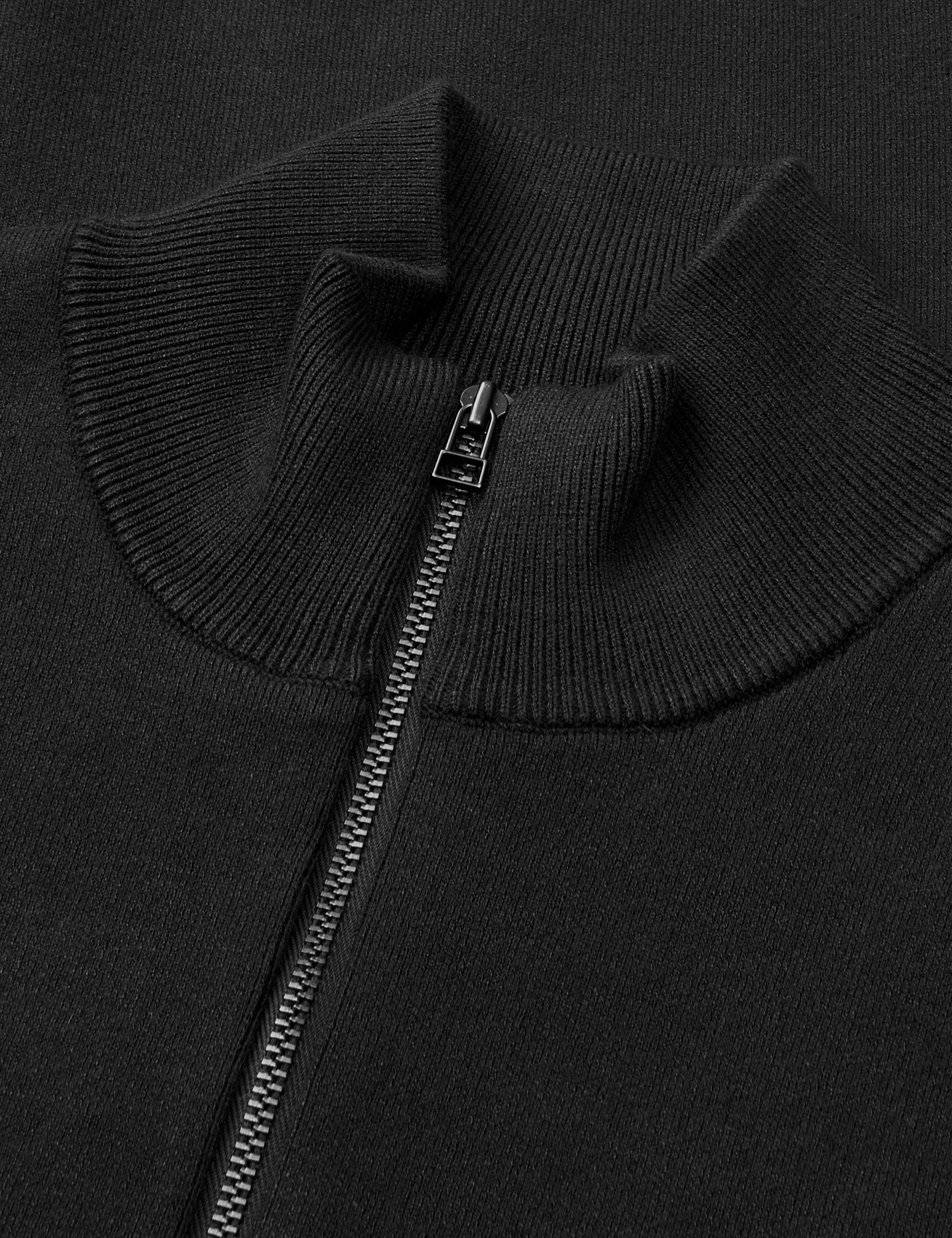 Urban Chase Half Zip Knit, Black - Image 2
