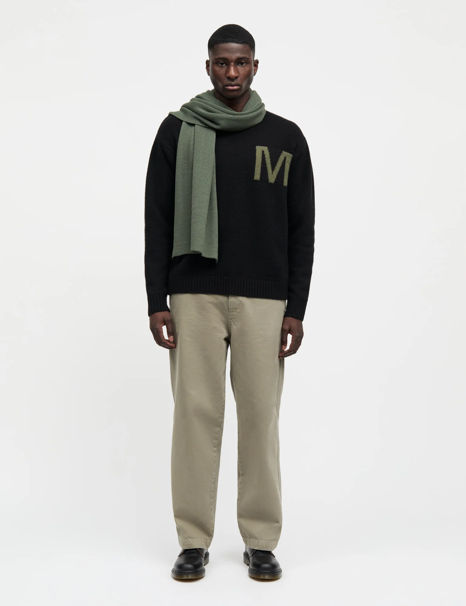 Wool Arne Scarf, Four Leaf Clover - Image 2