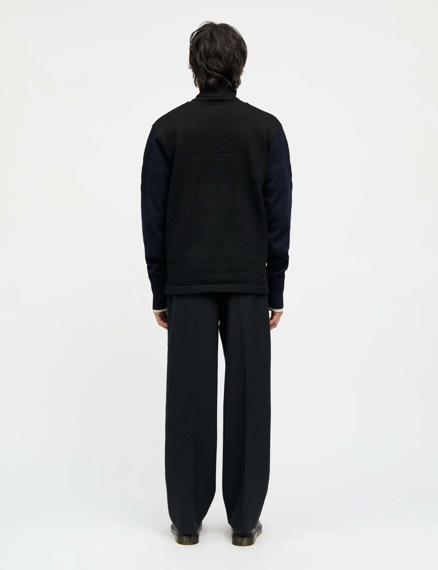 Wool Klemens Knit, Parisian Night/Black - Image 6