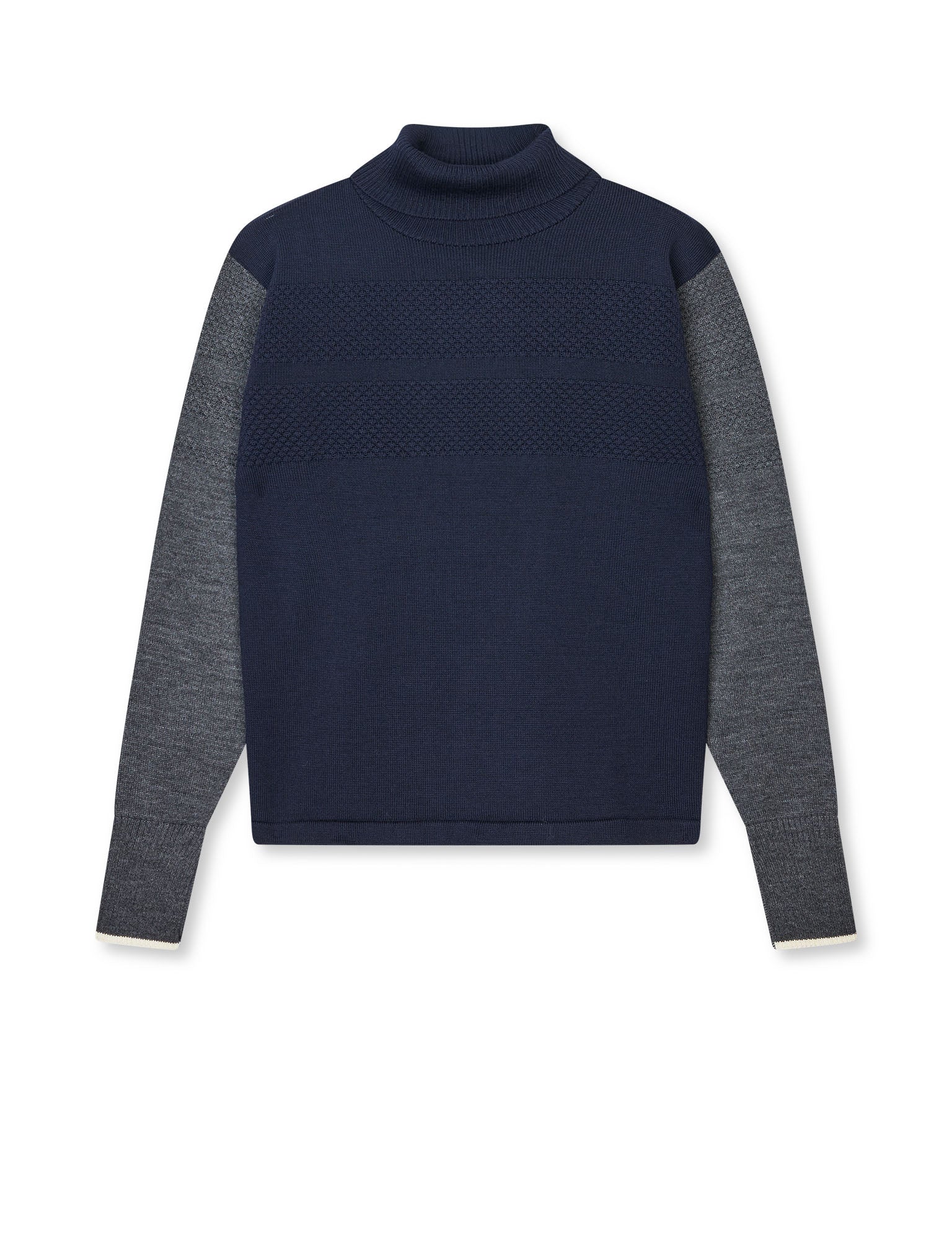 Wool Klemens Knit, Parisian Night/Charcoal Melang