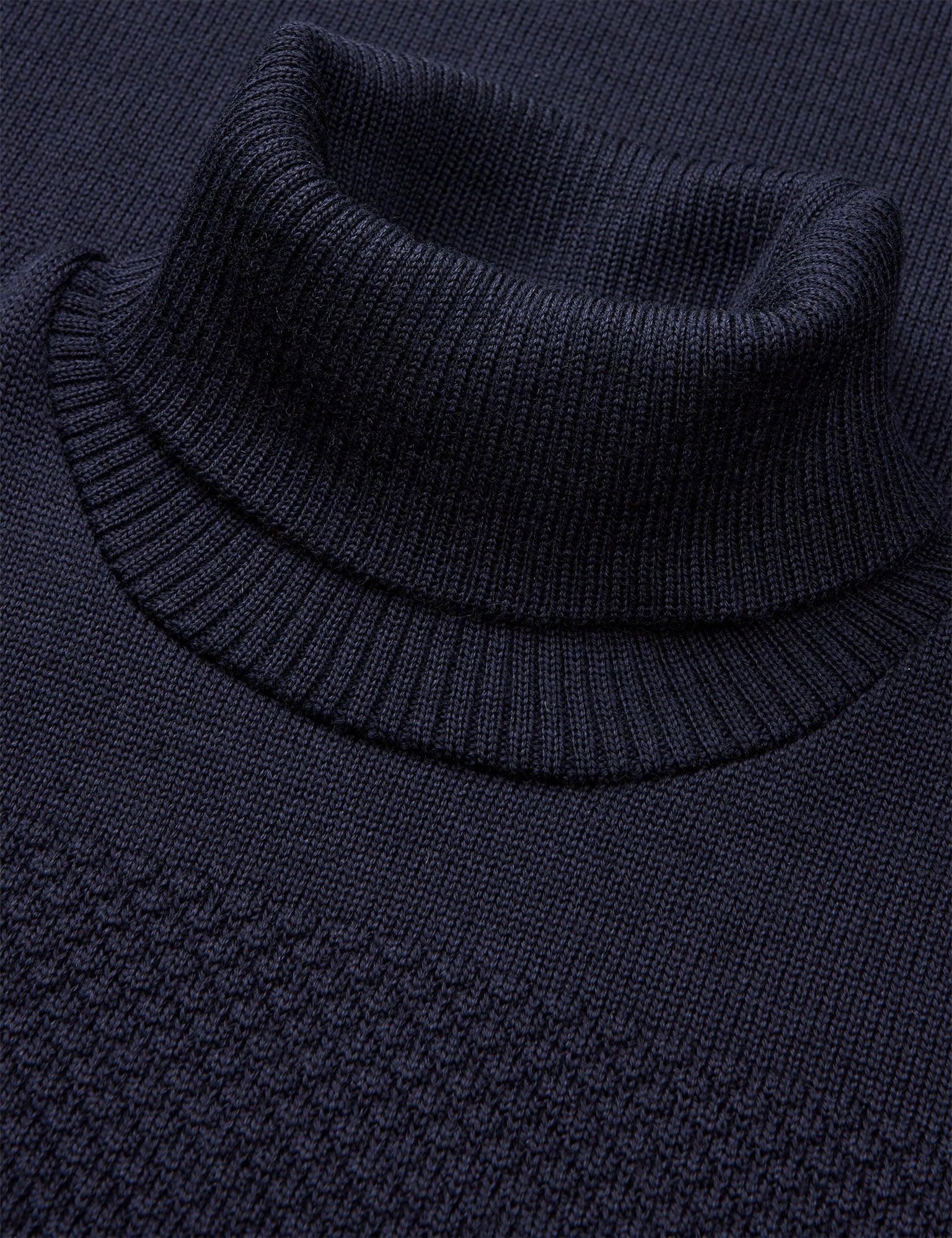 Wool Klemens Knit, Parisian Night/Charcoal Melang - Image 3